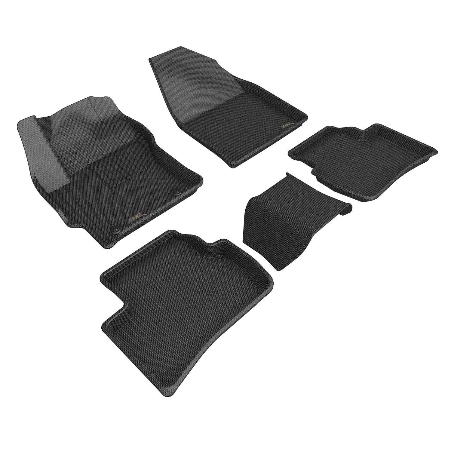 3D MAXpider Compatible with TOYOTA COROLLA CROSS 2022-2026 AWD GASOLINE KAGU BLACK R1 R2