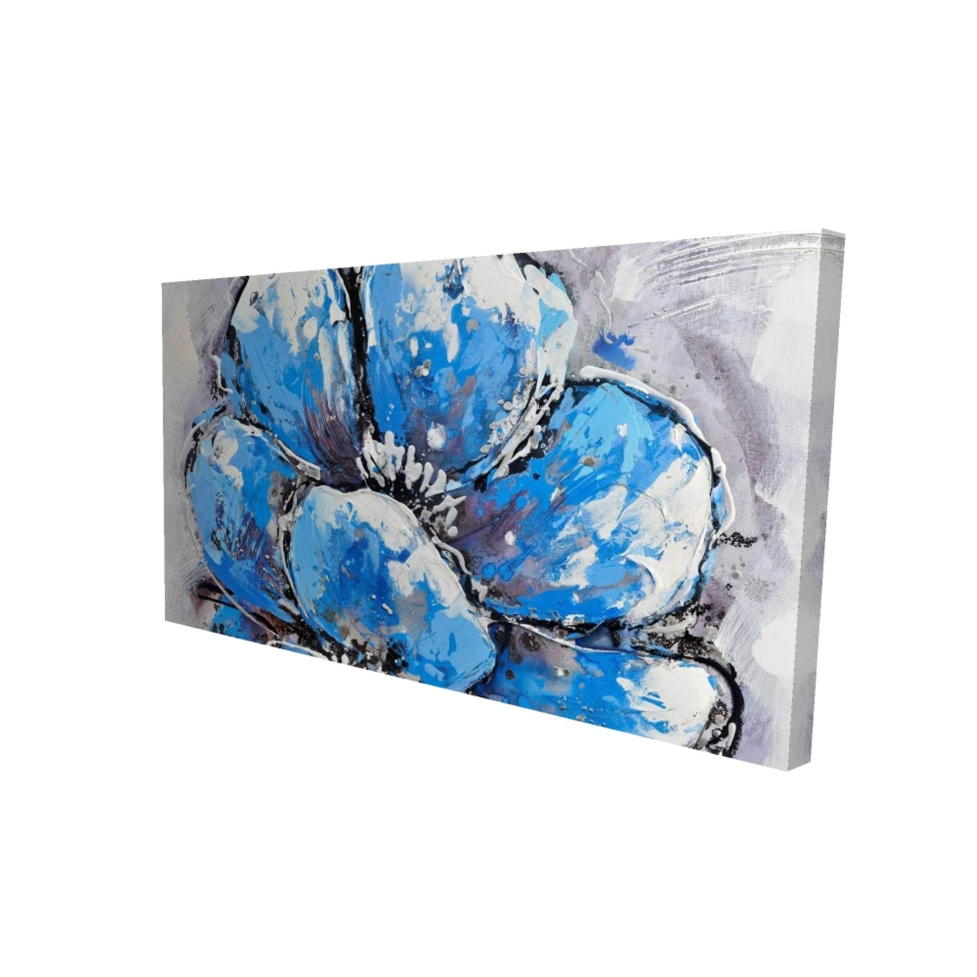 ABSTRACT BLUE PETALS - Print on canvas by Begin Edition