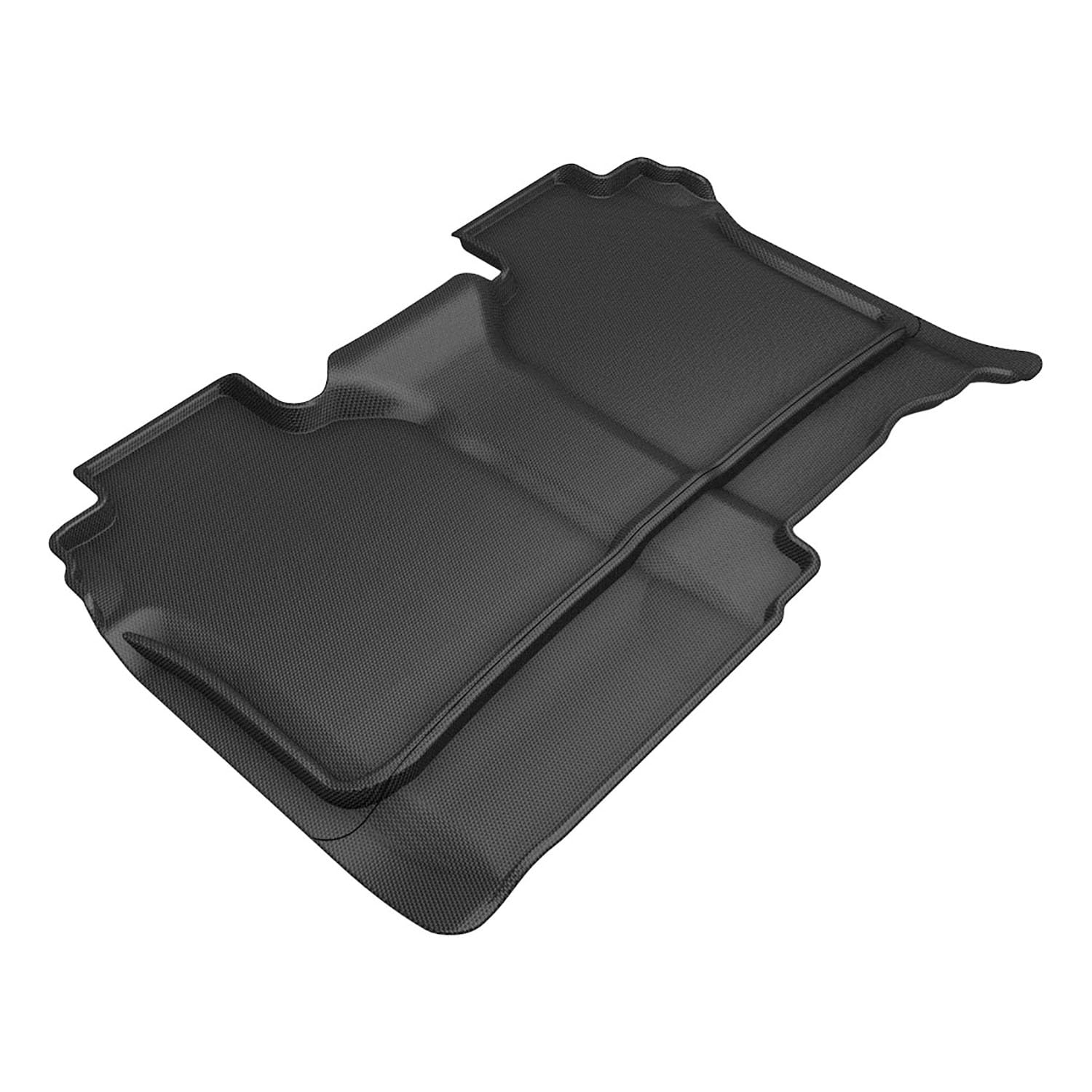 3D MAXpider Compatible with CHEVROLET SILVERADO CREW CAB 2019-2026 / GMC SIERRA CREW CAB 2019-2026 (VINYL FLOOR, NO REAR STORAGE) KAGU BLACK R2