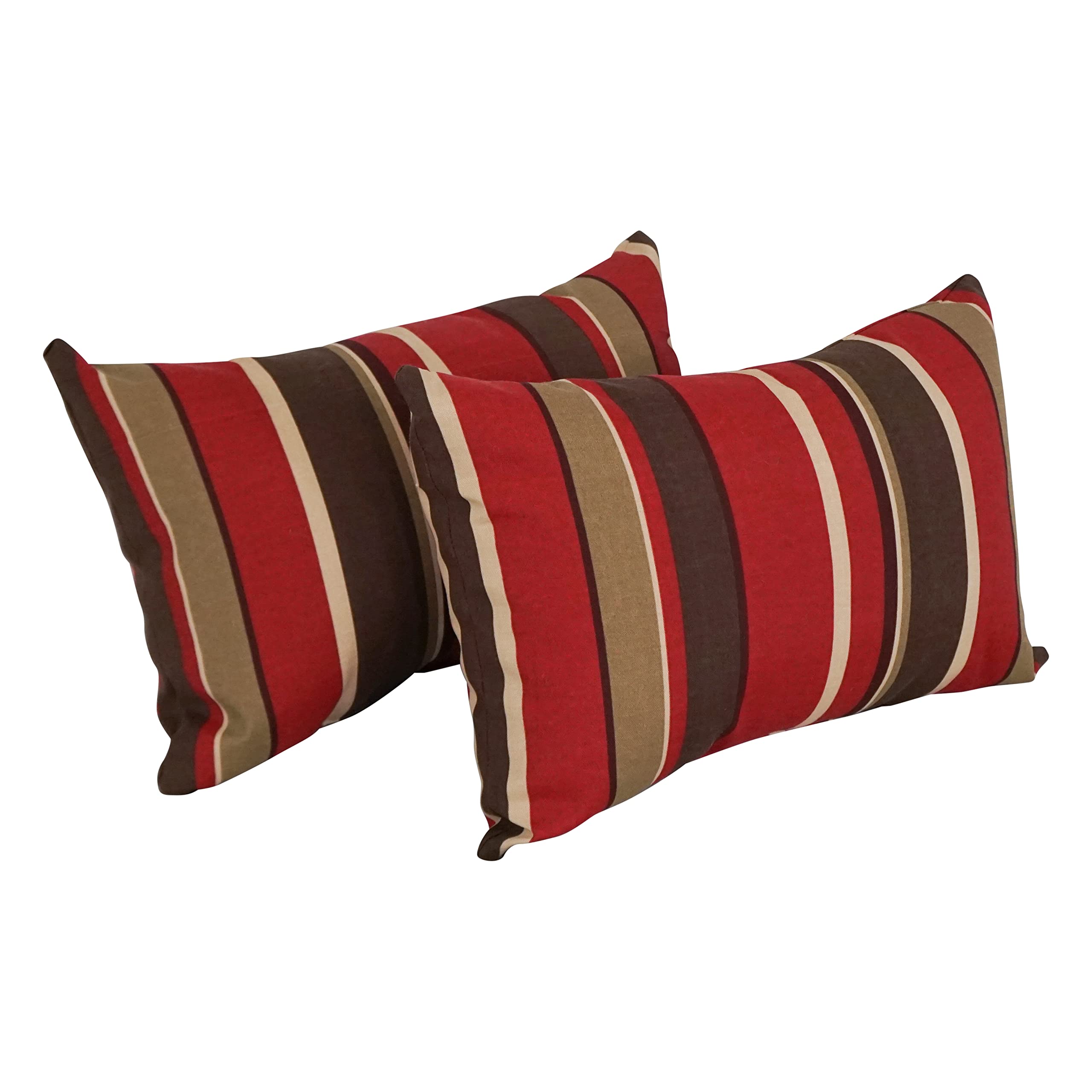 12 x 20-inch Rectangular Spun Poly Throw Pillows (Set of 2)  9911-S2-REO-33