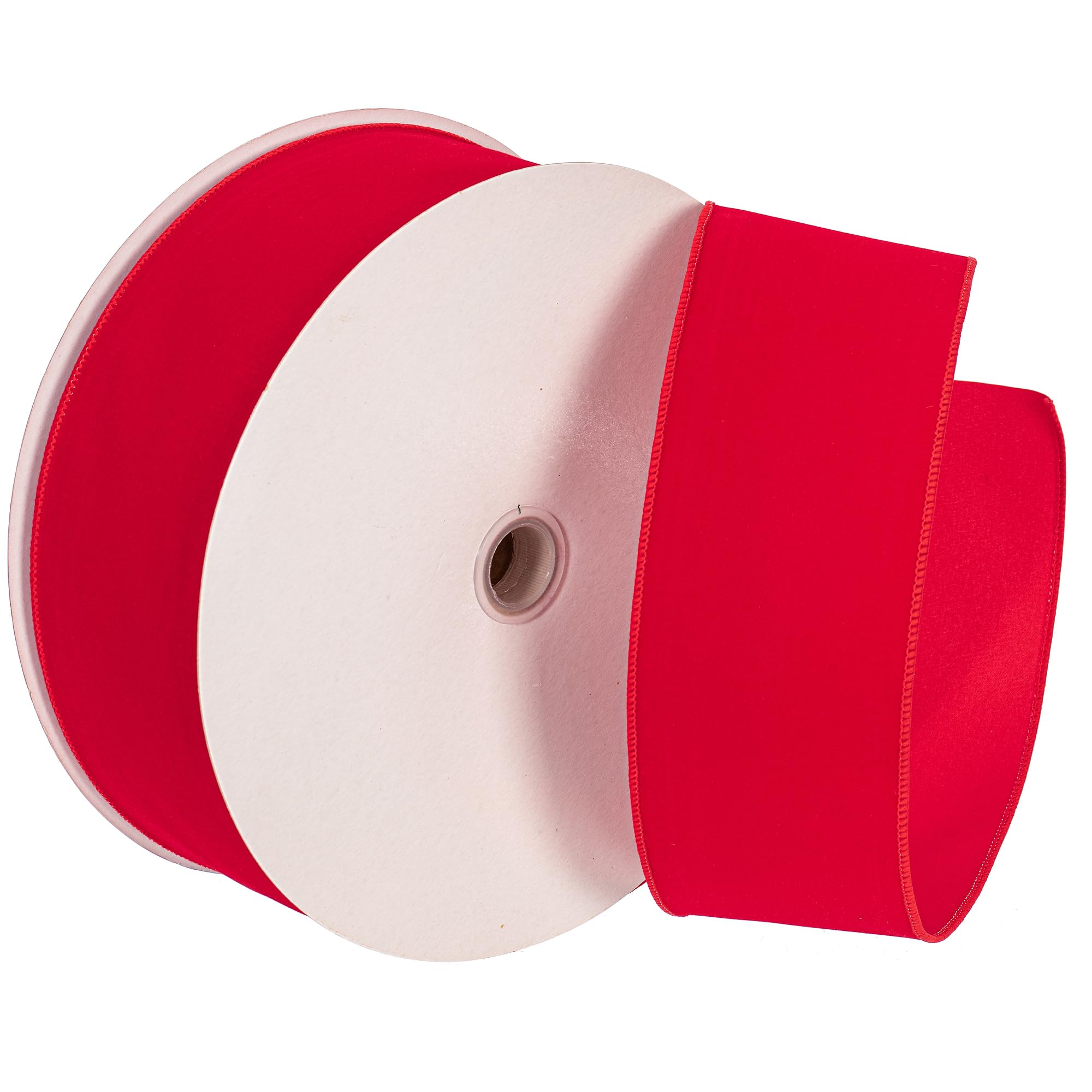 Casafoyer 3” x 50Yd Red Velvet Outdoor Ribbon - (Pack Of 2)