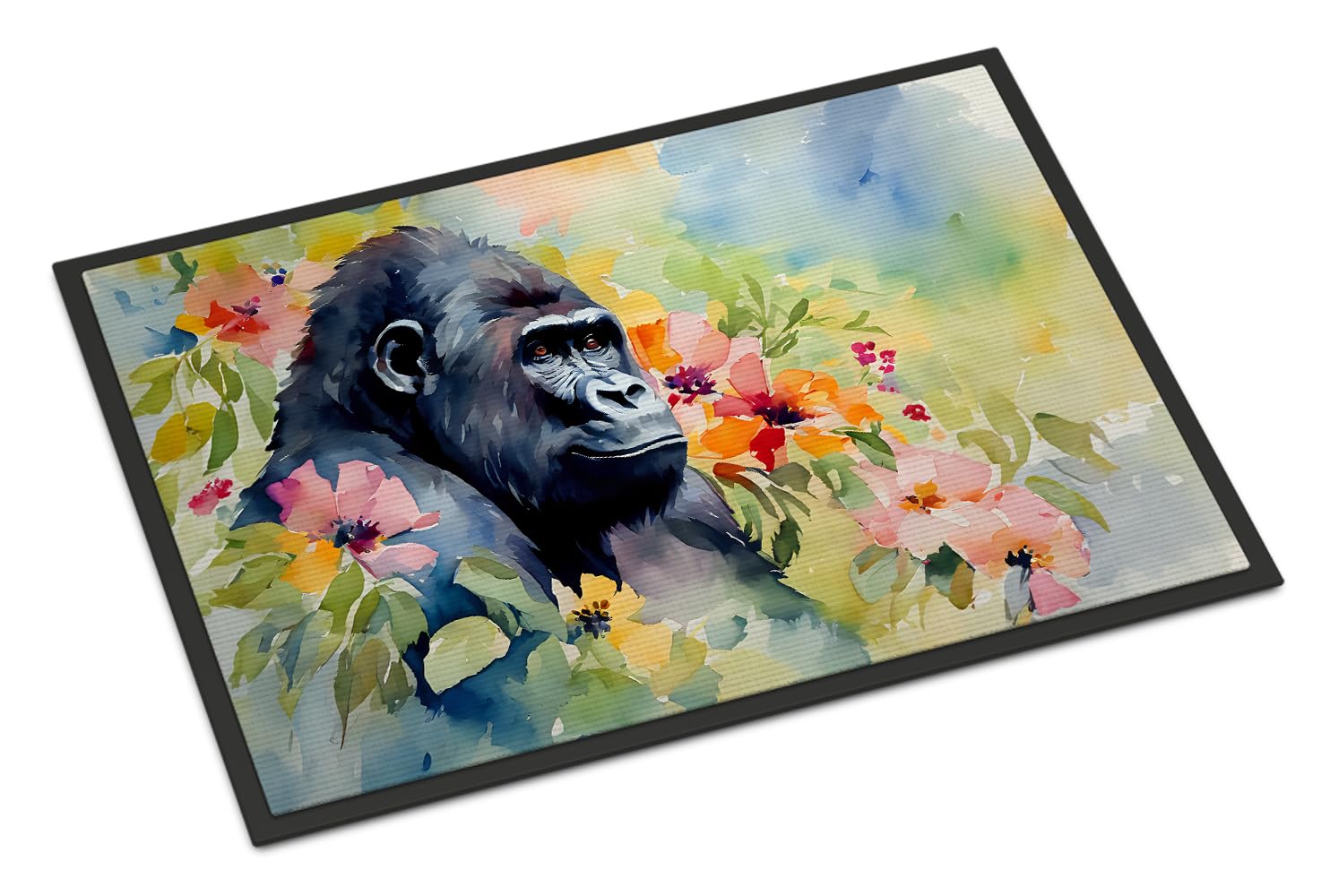 Carolines Treasures DAC2921JMAT Gorilla Doormat Front Door Mat Indoor Outdoor Rugs for Entryway, Non Slip Washable Low Pile, 24H X 36W
