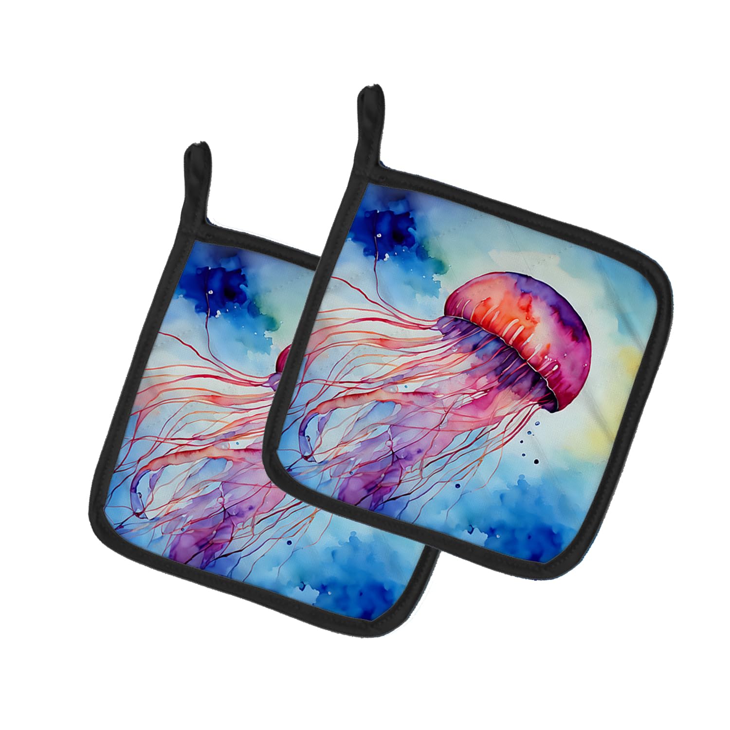 Jellyfish Pair of Pot Holders