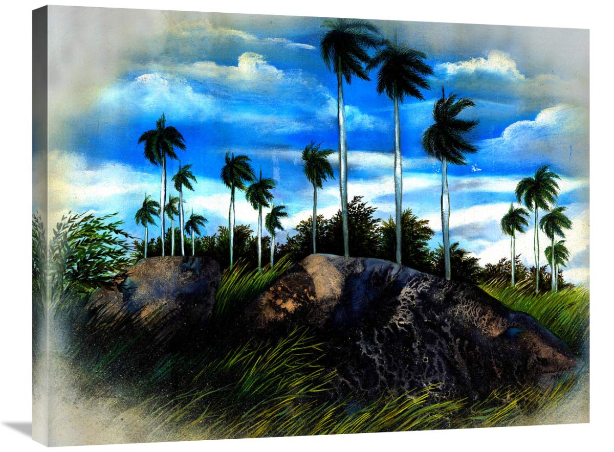 Windy Palms-Canvas Art-32x24”