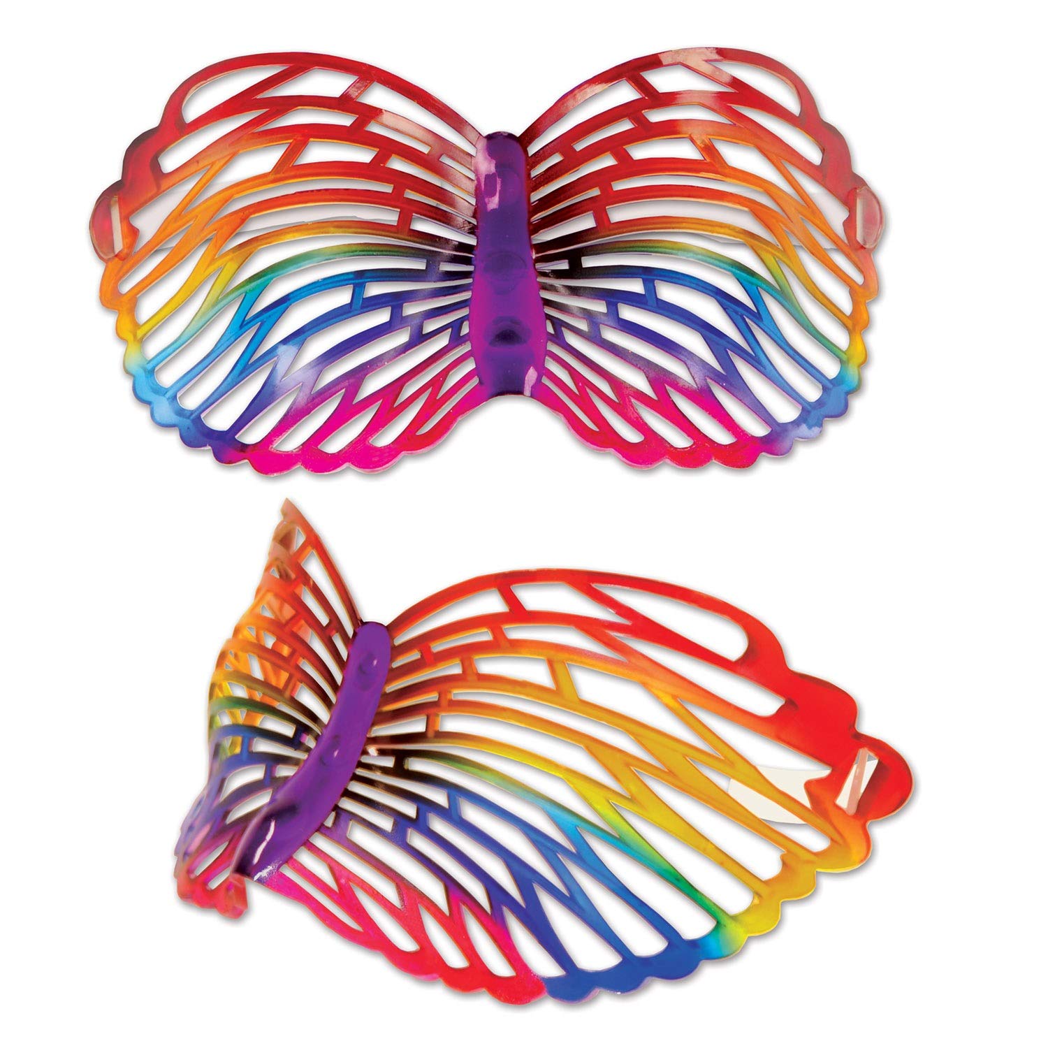 Rainbow Butterfly Glasses (Pack of 6)