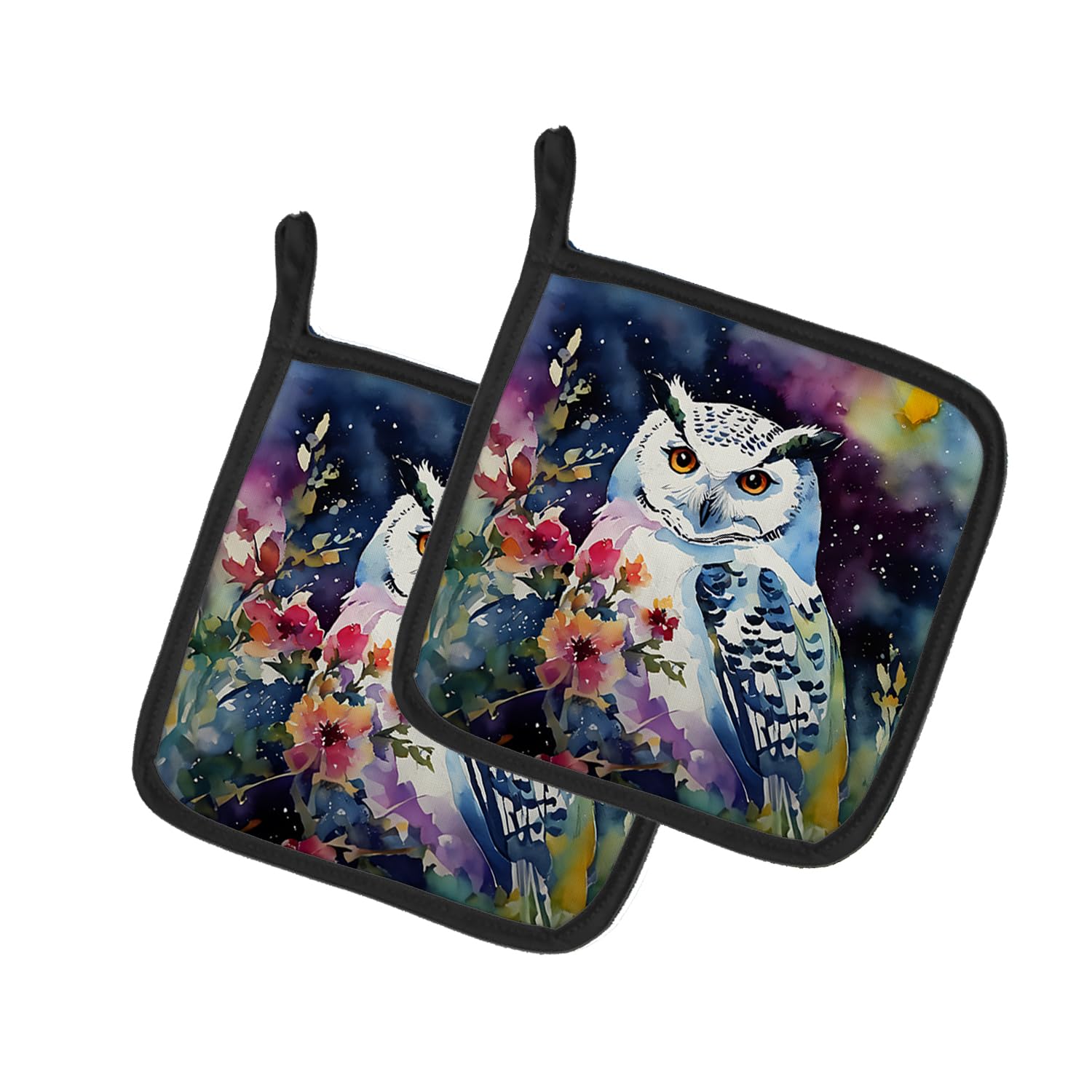 Snowy Owl Pair of Pot Holders