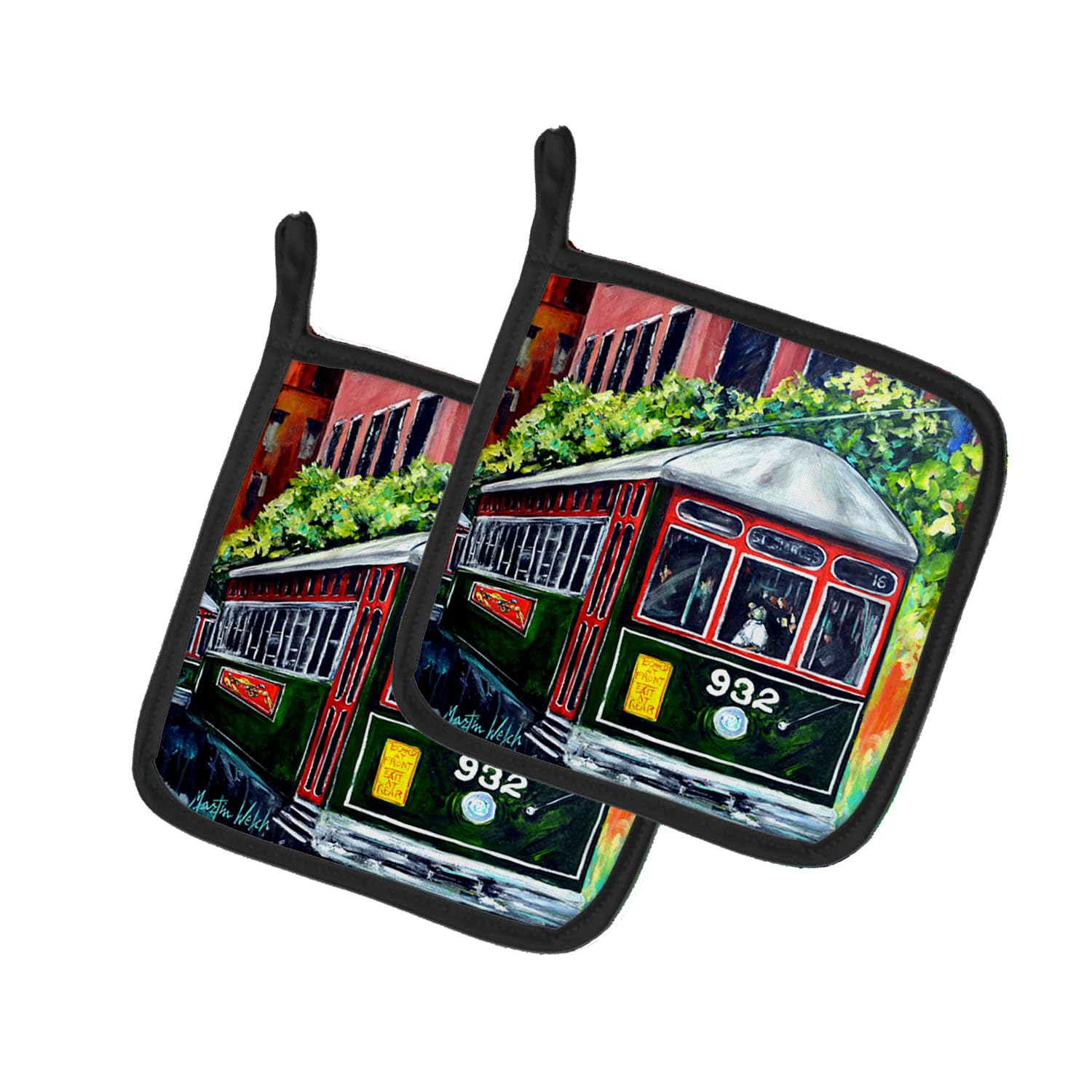 Streetcar St. Charles #2 Pair of Pot Holders