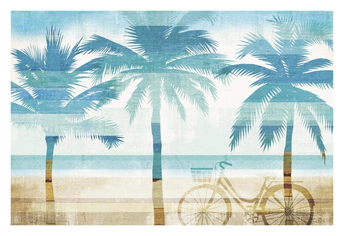 Beachscape Palms I -Paper Art-32x22”