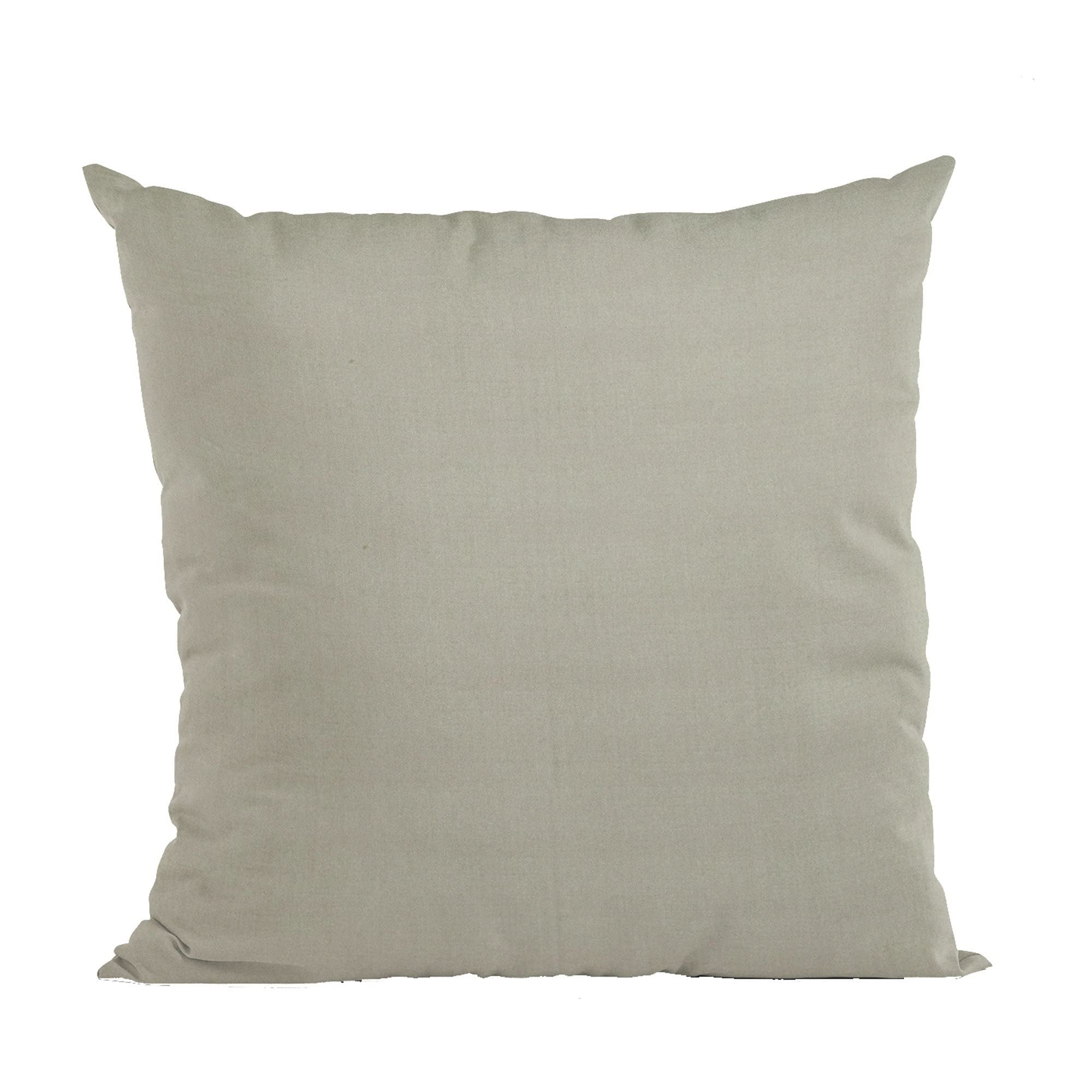 Plutus Light Grey Solid Shiny Velvet Luxury Throw Pillow - Double sided  26 x 26”