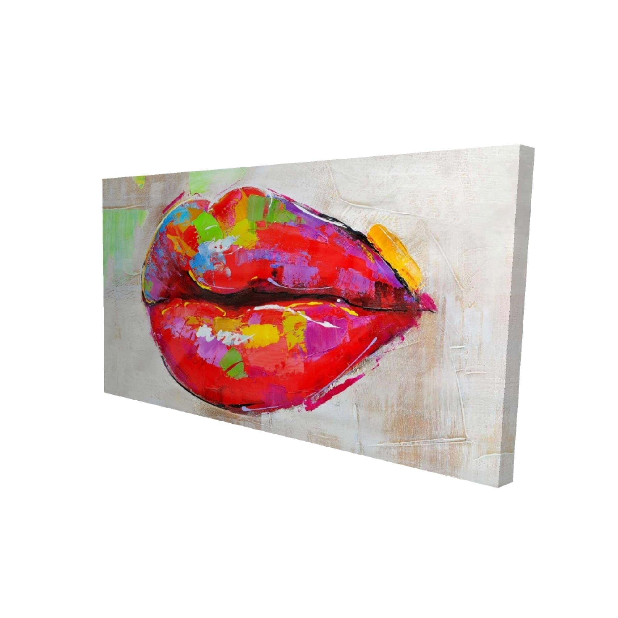 COLORFUL LIPS - Print on canvas by Begin Edition