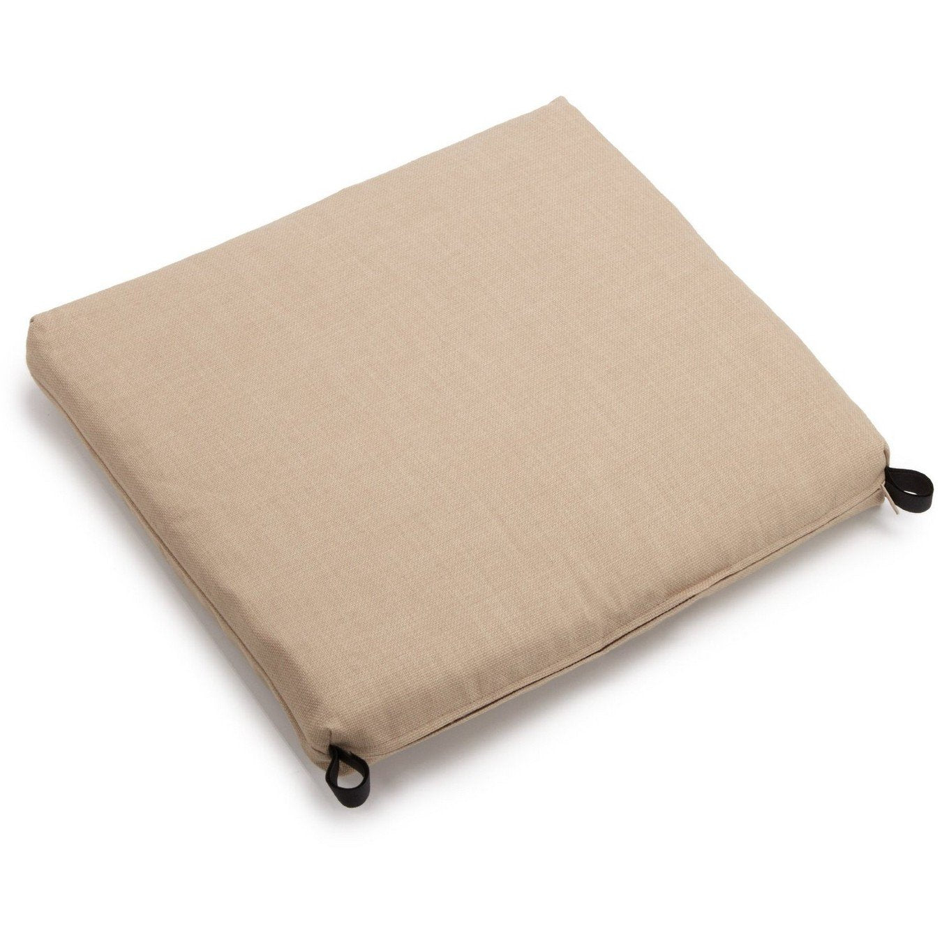 20-inch by 19-inch Spun Polyester Chair Cushion  - Sandstone