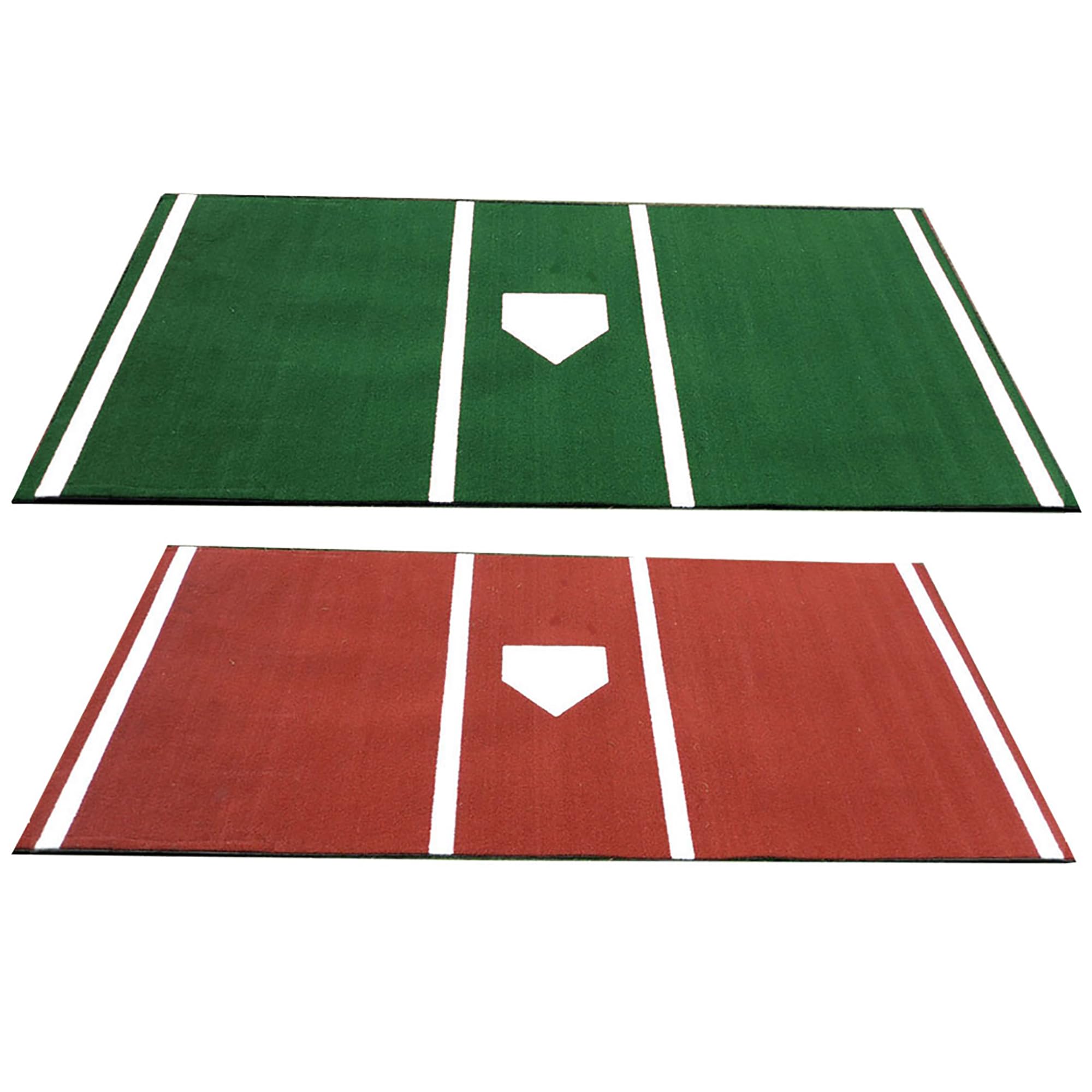 Cimarron Pro 6x12 Home Plate Mat w Inlaid Home Plate - Clay