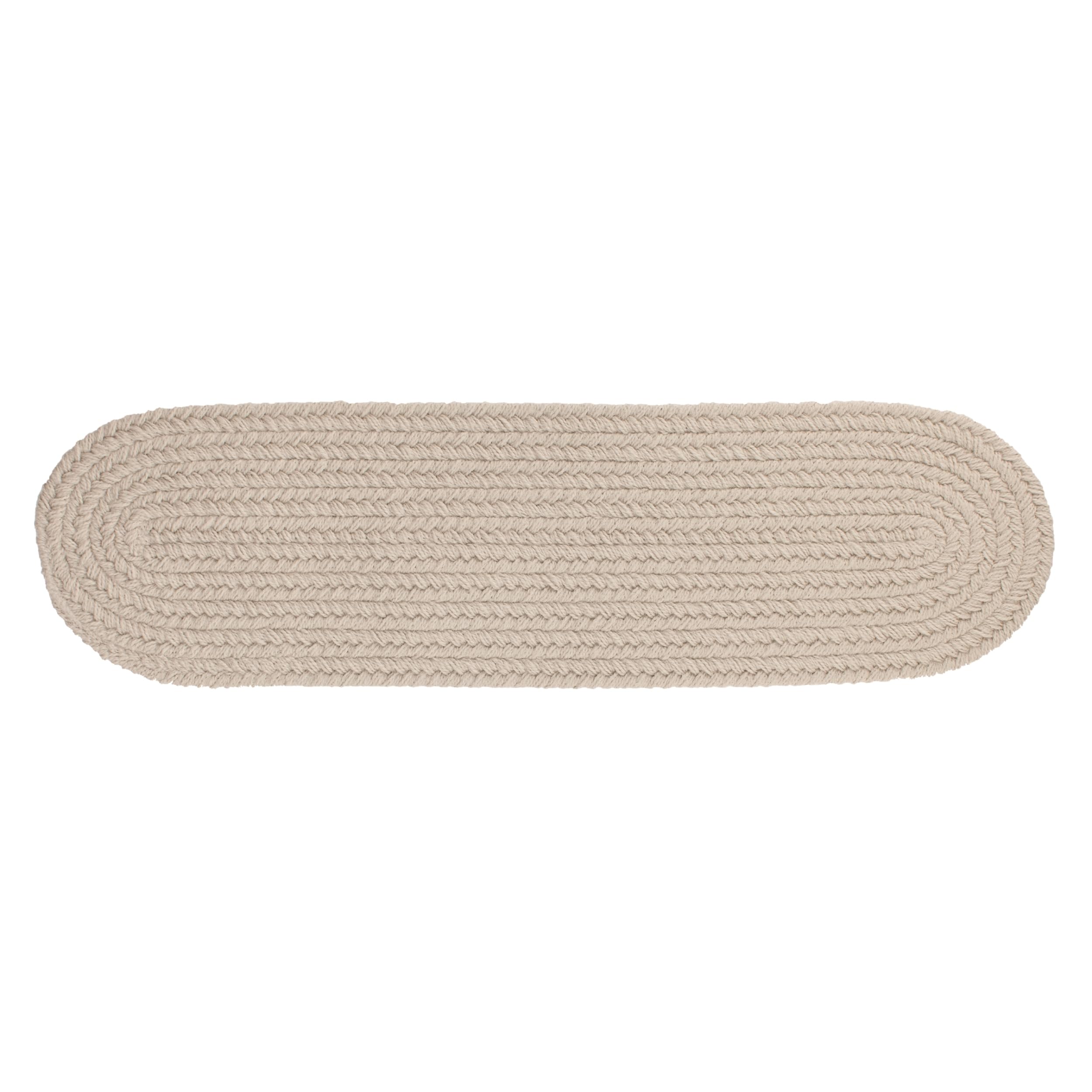 Rhody Rug S049A008X028 Braided Area Rugs, Pumice , 8 x 28""