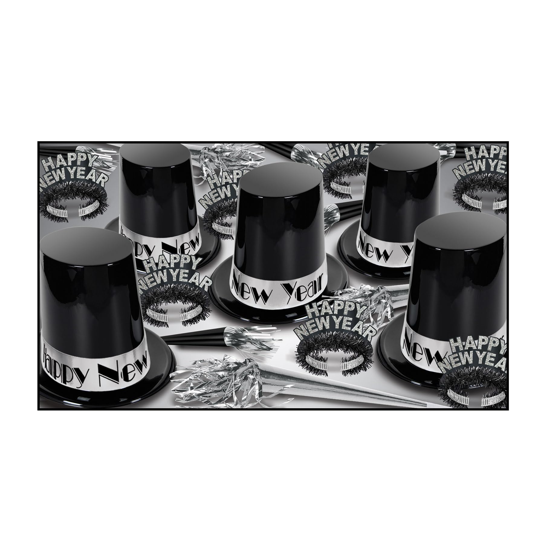 The Big Top Hat Silver Asst for 50
