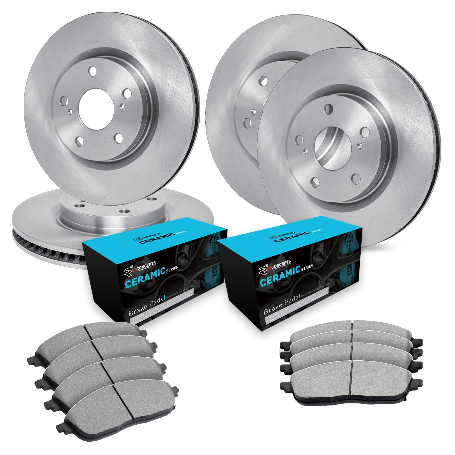 R1 Concepts Disc Brake Rotor Set with Ceramic Pads WFWN2-07005