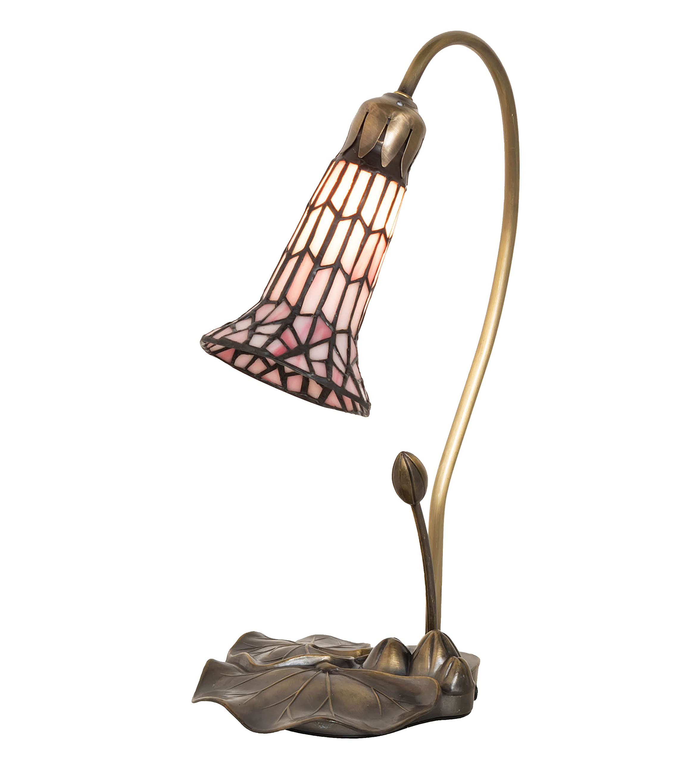16 High Stained Glass Pond Lily Accent Lamp