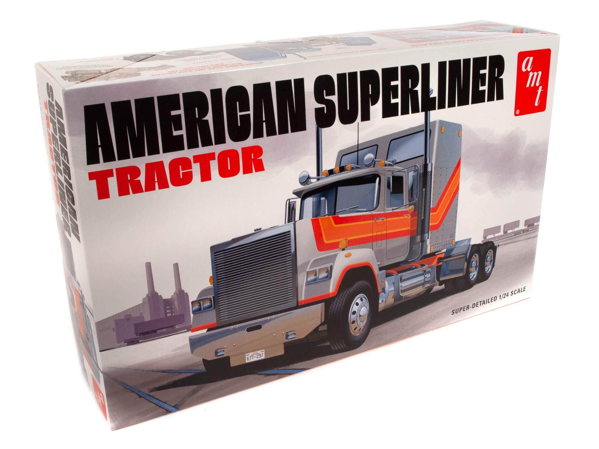 Skill 3 Model Kit American Superliner Semi Tractor 1/24 Scale Model by AMT