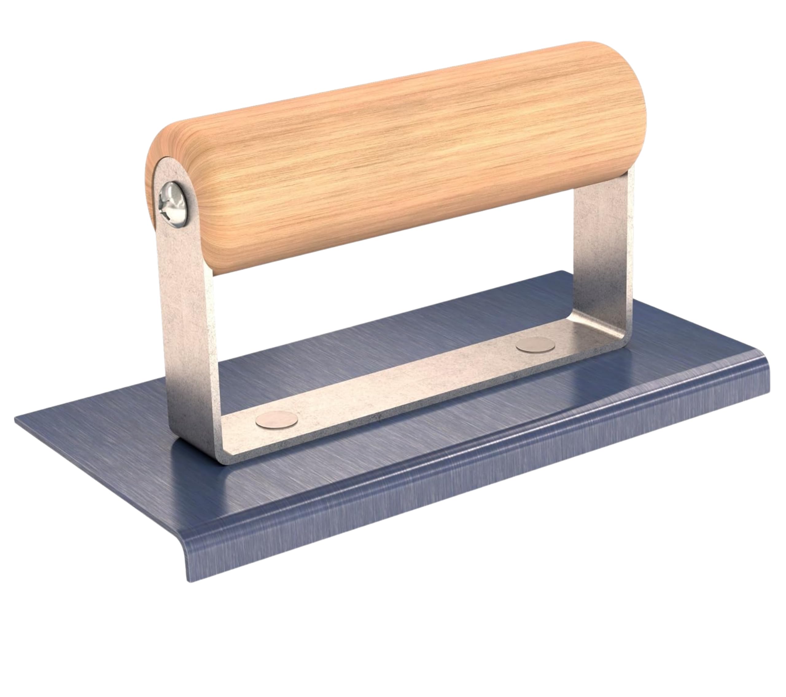 Bon 82-867 Edger - Blue Steel 6-inch X 3-inch - 1/8-inch Radius 3/8-inch Lip Wood Handle