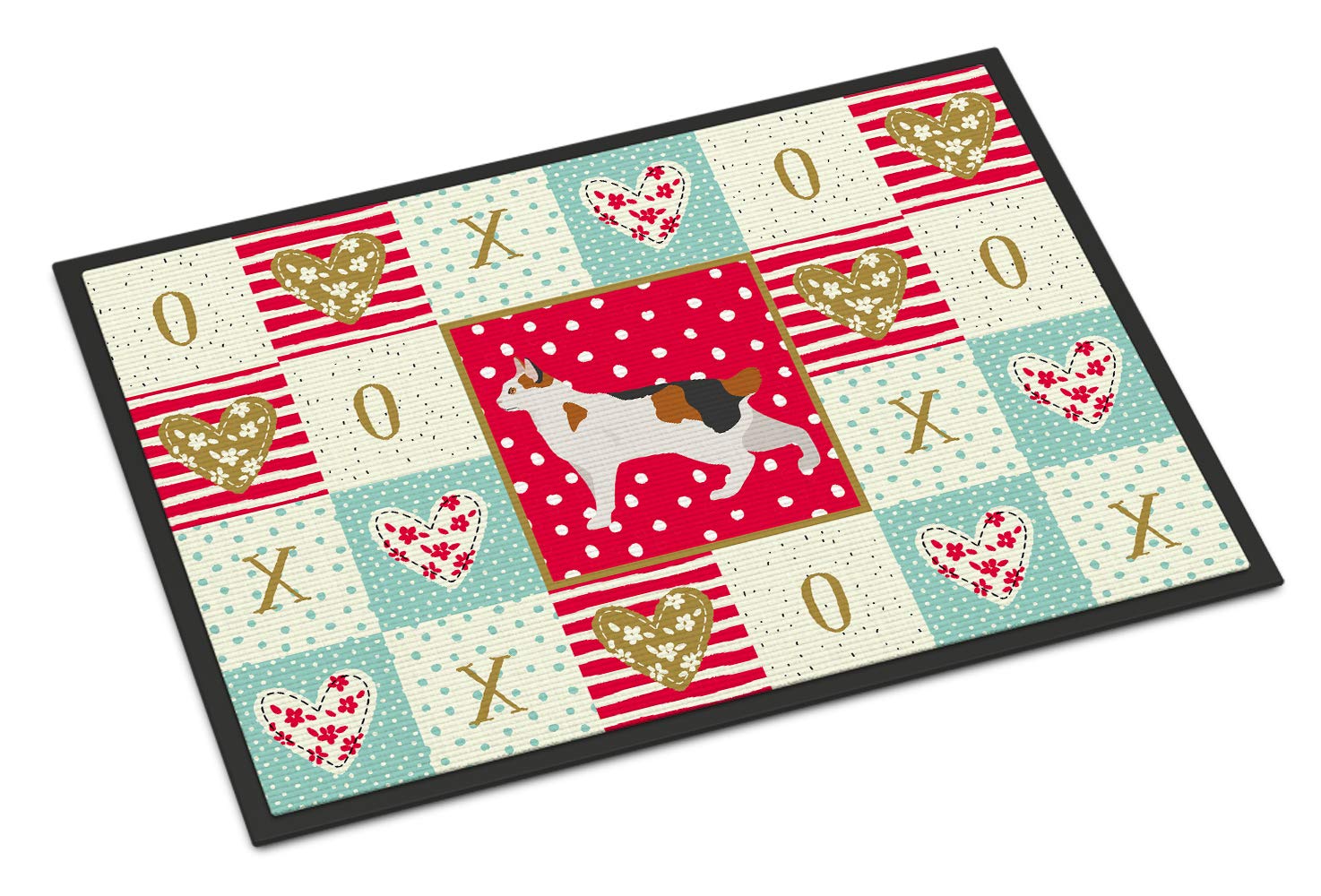 Korean Bobtail Cat Love Indoor or Outdoor Mat 24x36