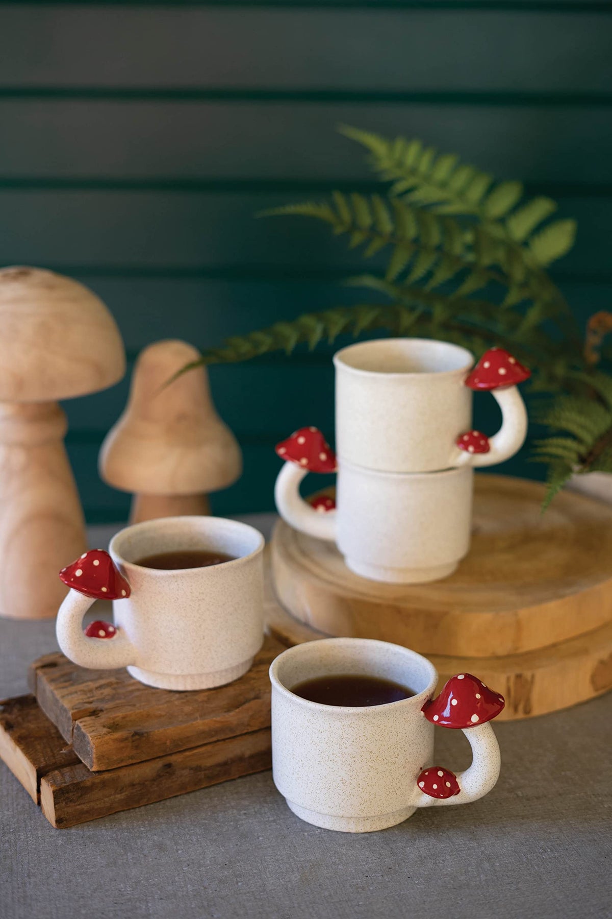 Kalalou Cdv2240 Ceramic Mug - Mushroom