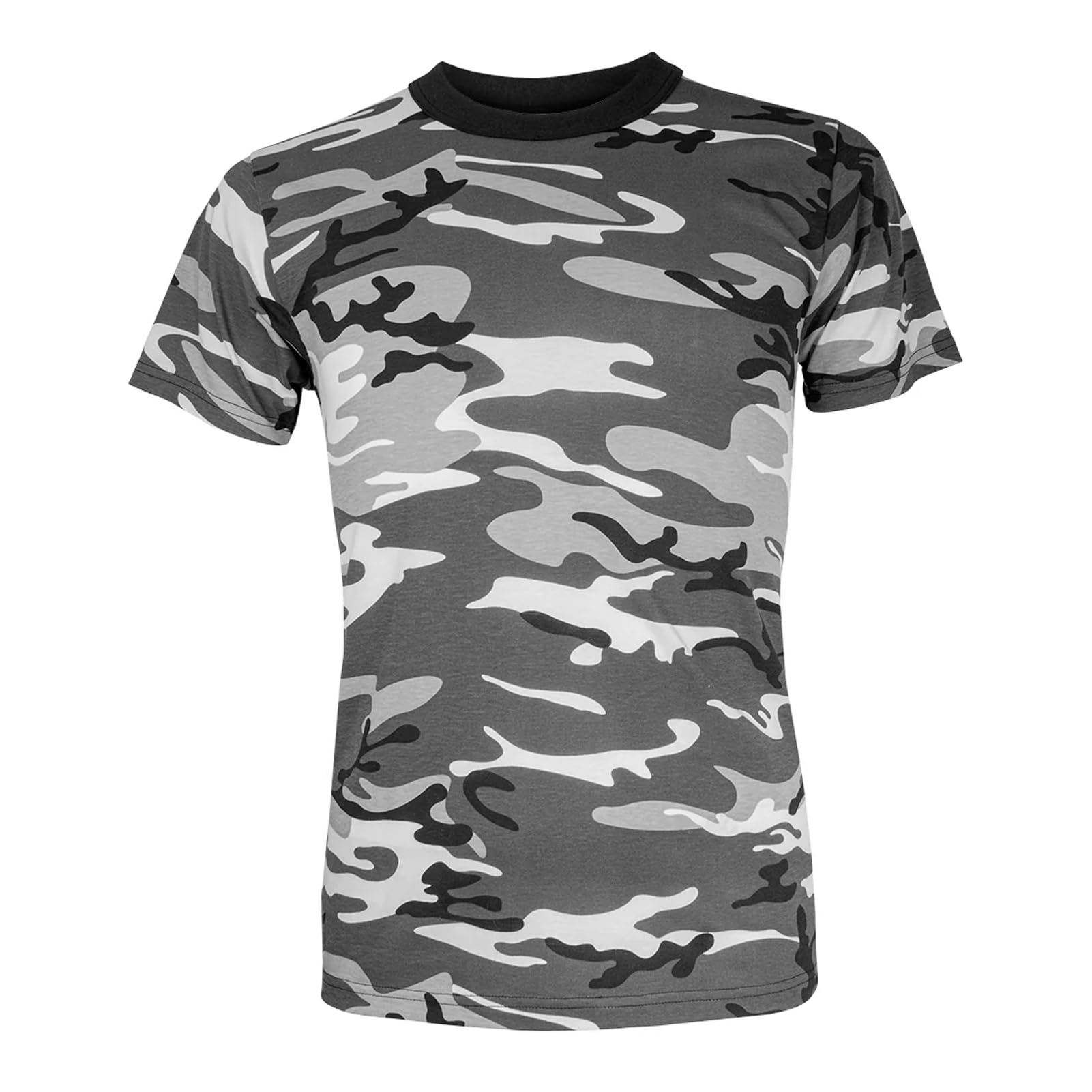 Mens Short Sleeve T-Shirt Urban Camo Small