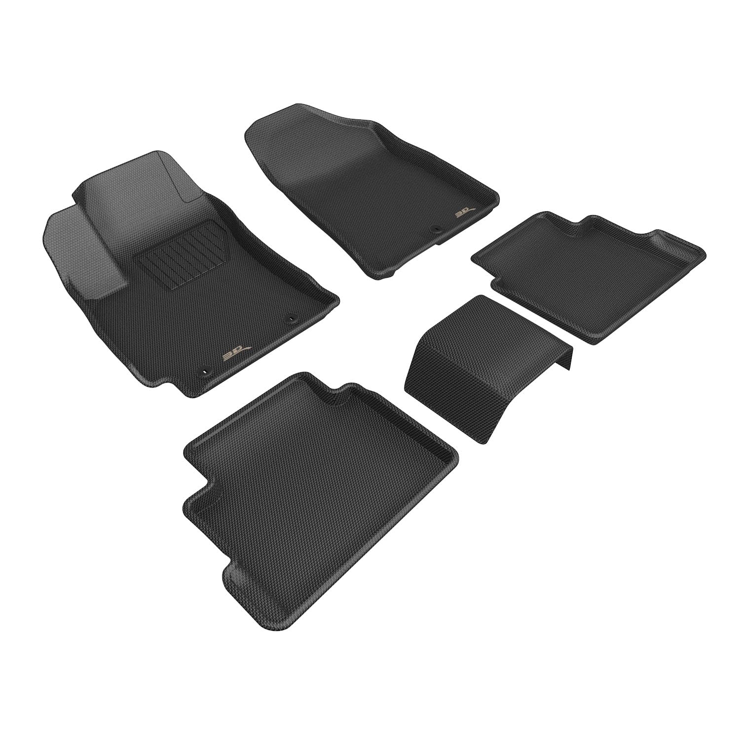 3D MAXpider Compatible with HYUNDAI KONA 2024-2026 KAGU BLACK R1 R2