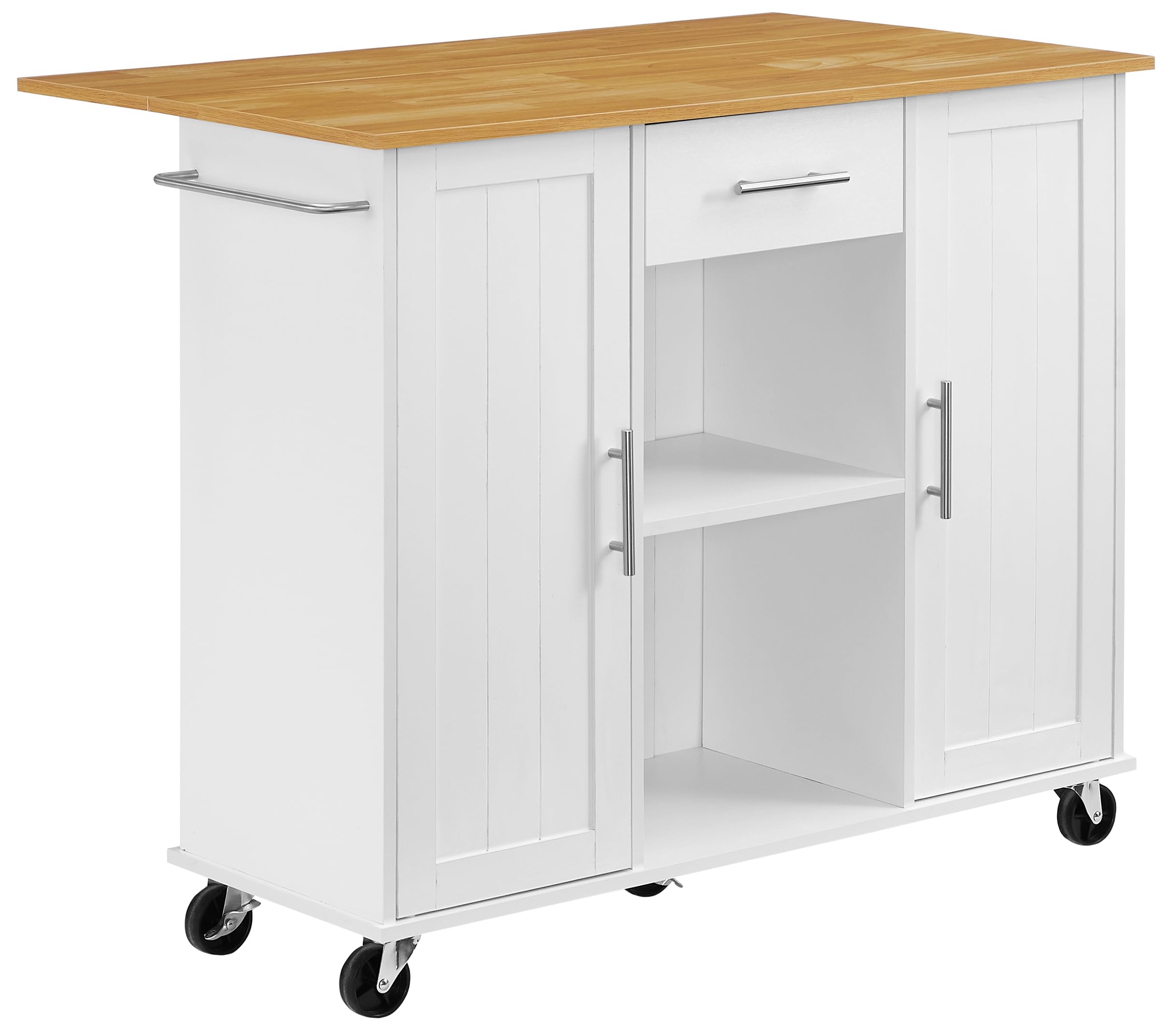 Stella Kitchen Cart White/Natural