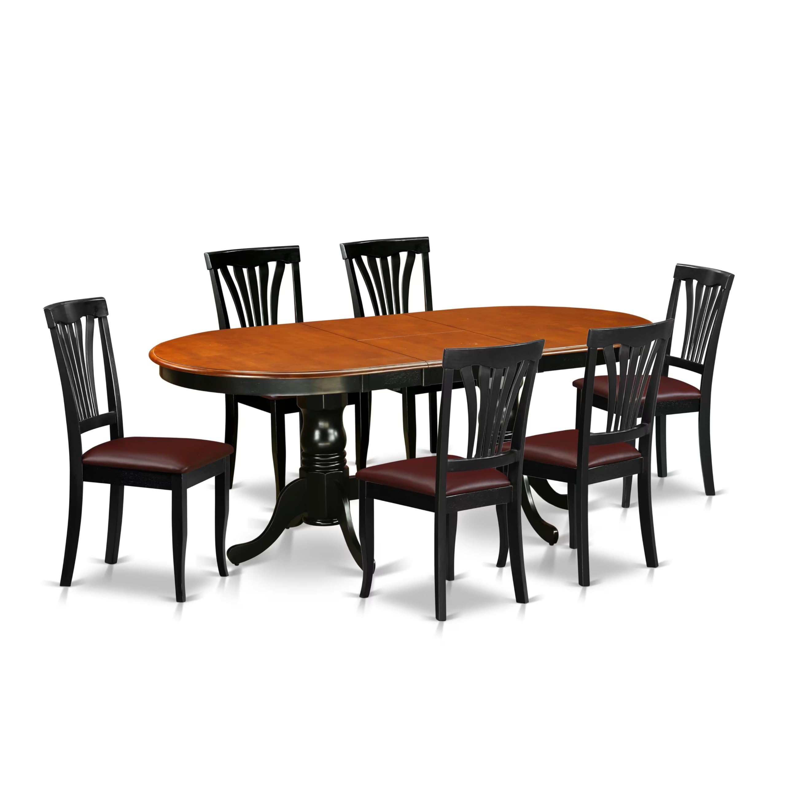7  Pc  Dining  room  set-Dining  Table  with  6  Wooden  Dining  Chairs