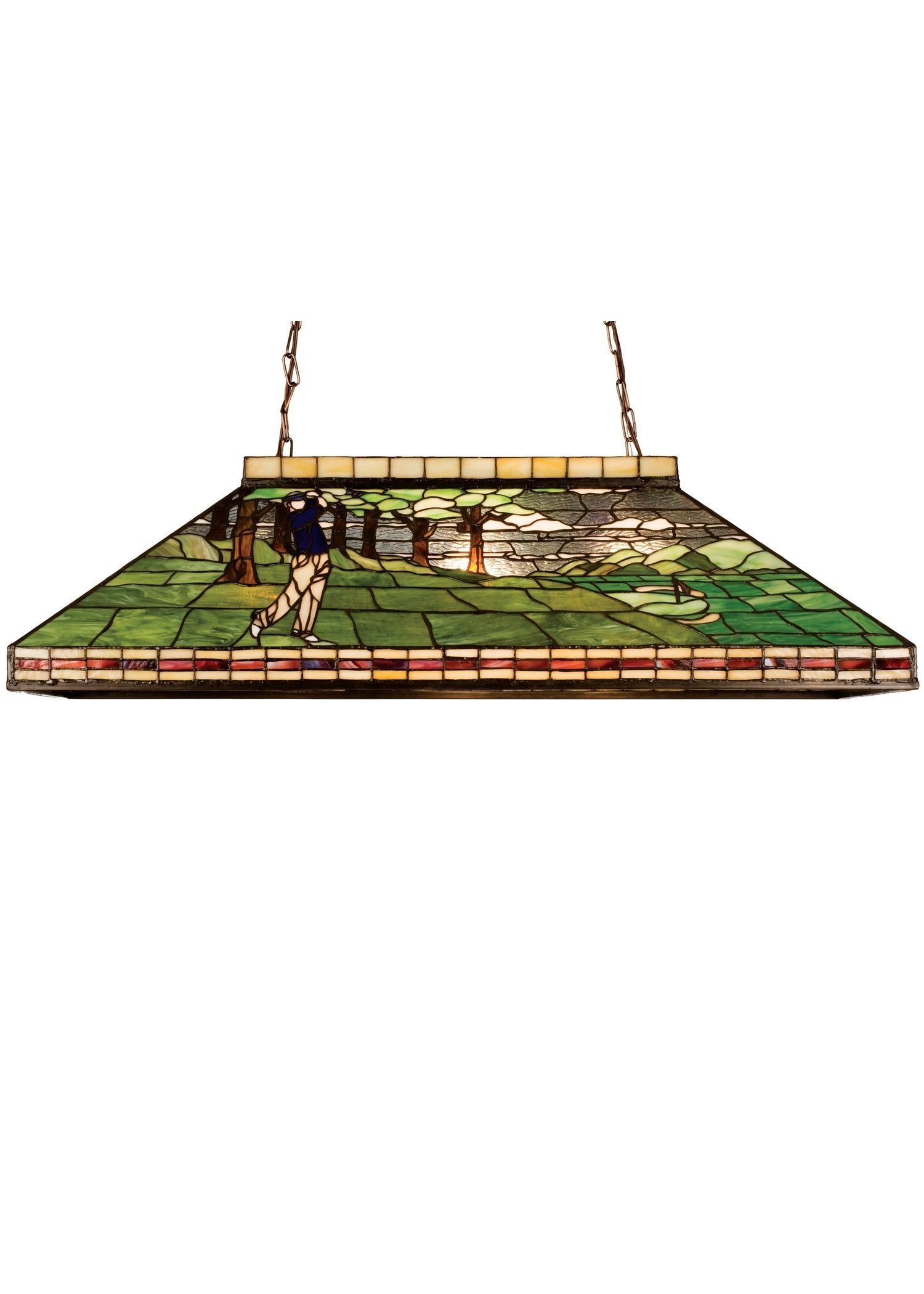 39L Golf Oblong Pendant
