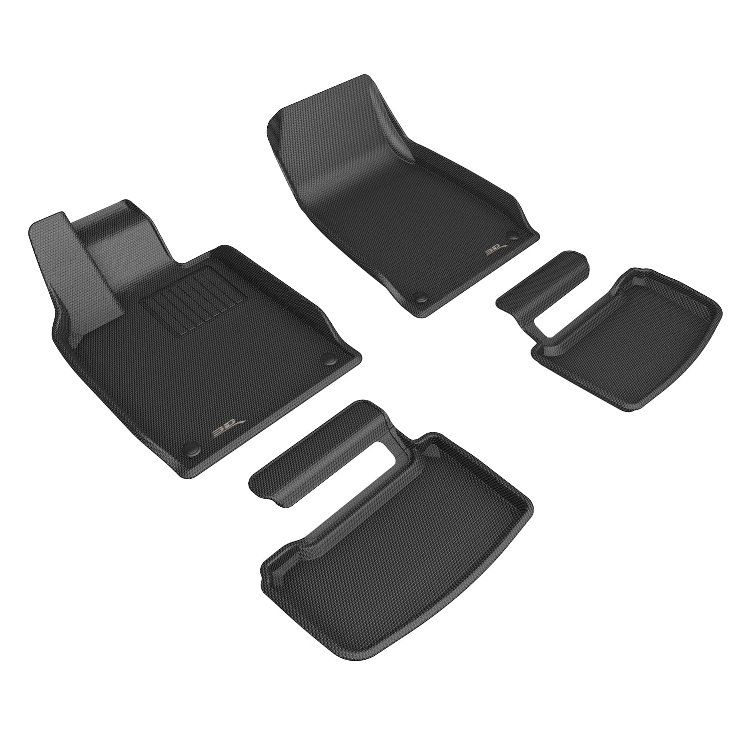 3D MAXpider Compatible with PORSCHE TAYCAN (9J1) 2020-2026 KAGU BLACK R1 R2