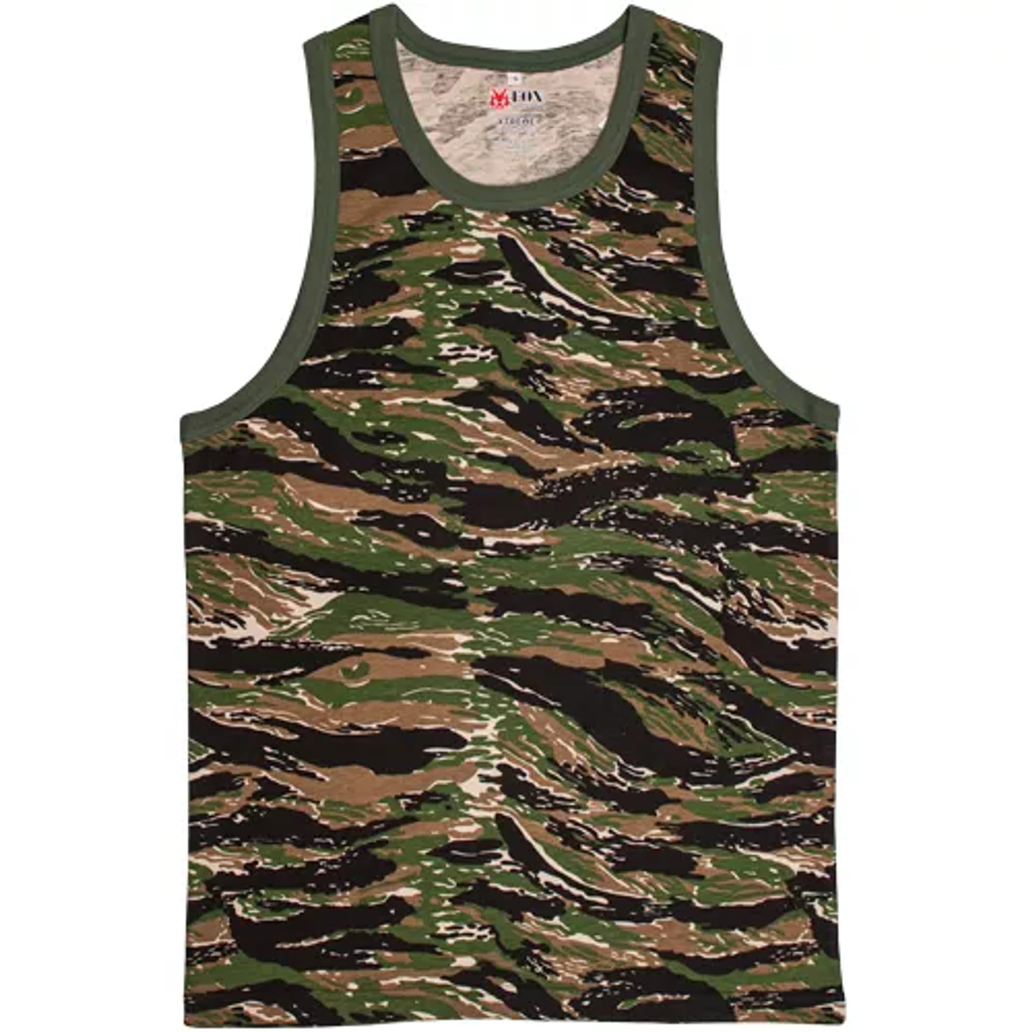Mens Tank Top Tiger Stripe Medium