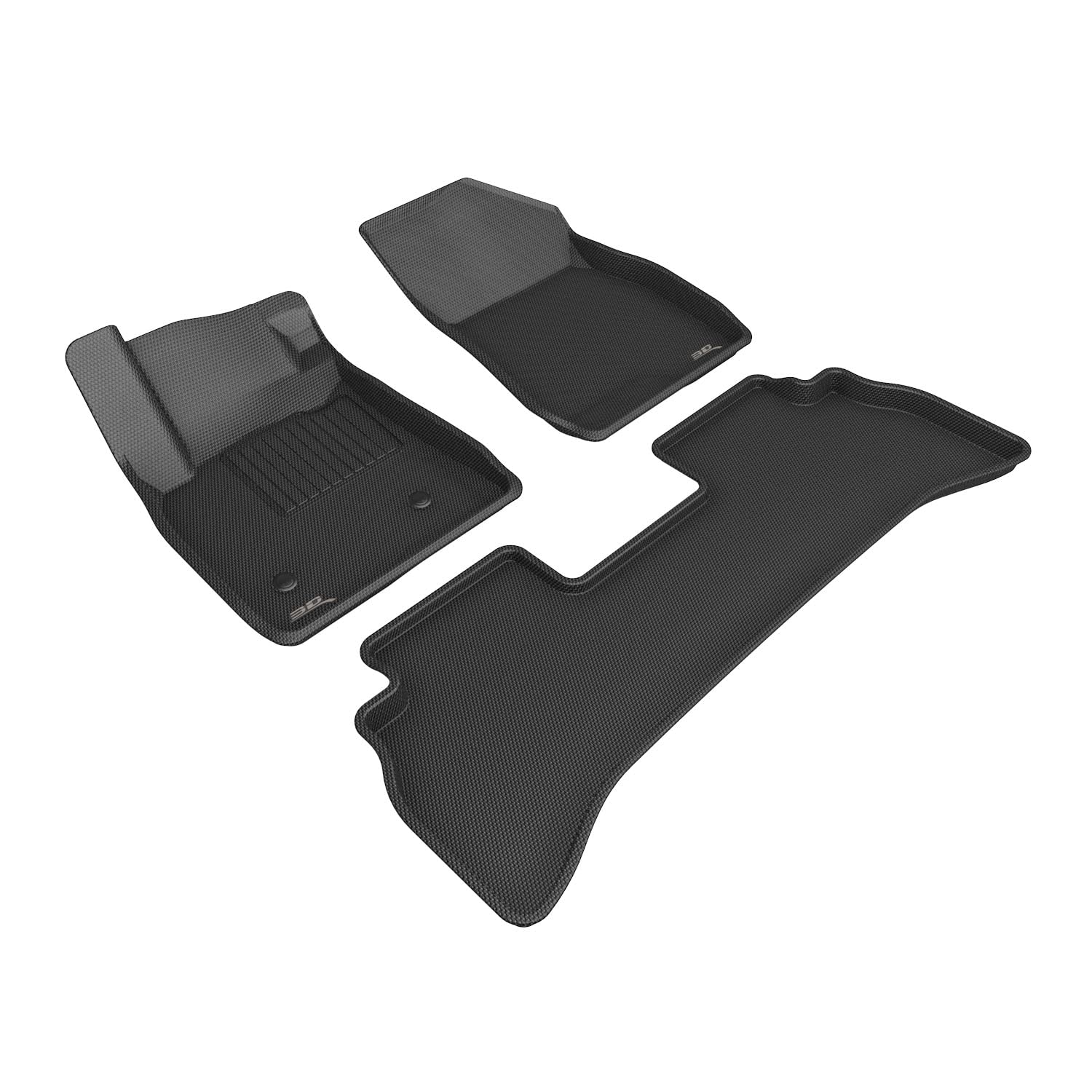 3D MAXpider Compatible with CHEVROLET TRAILBLAZER 2021-2026 KAGU BLACK R1 R2