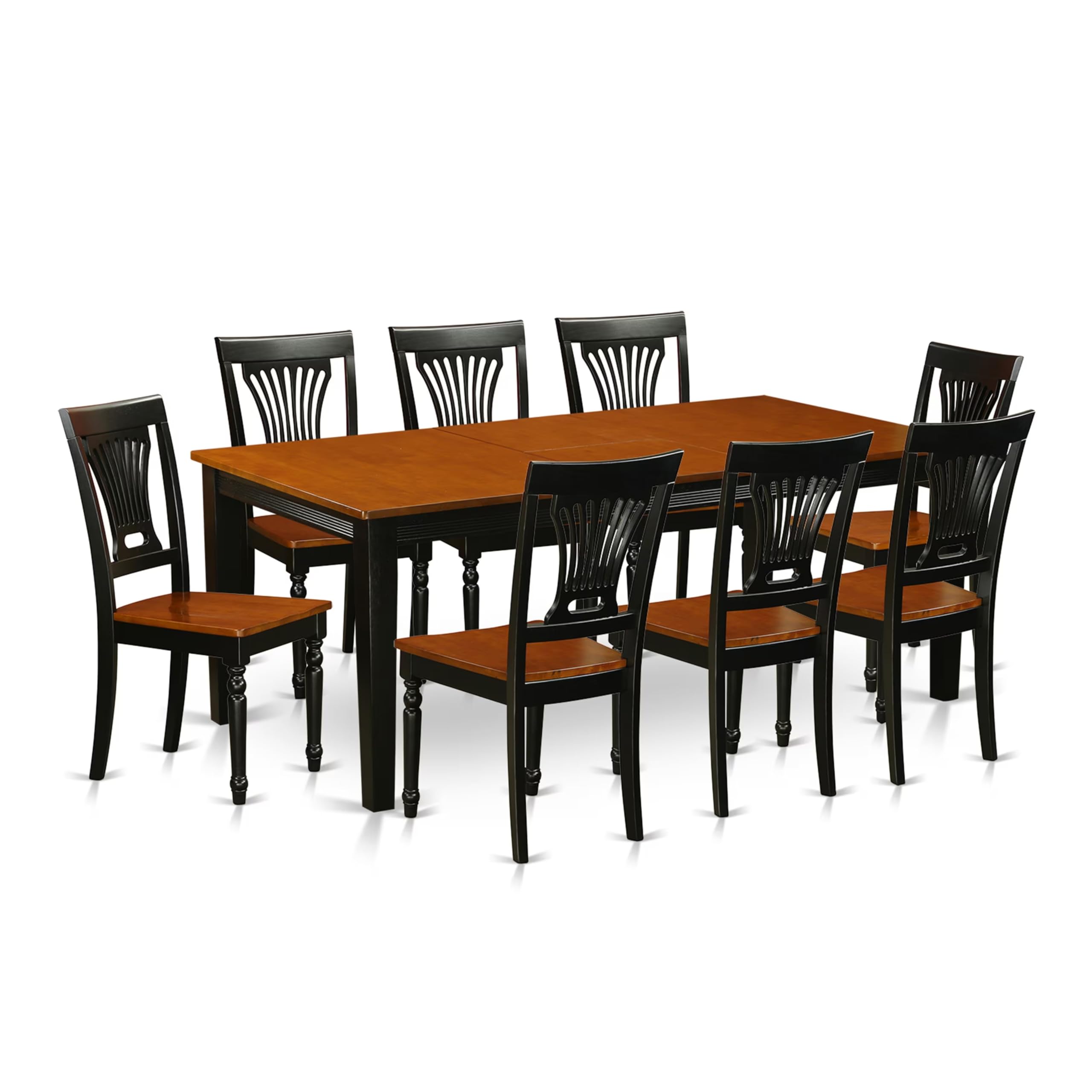 9  Pc  Dining  room  set-Dining  Table  and  8  Wood  Dining  Chairs