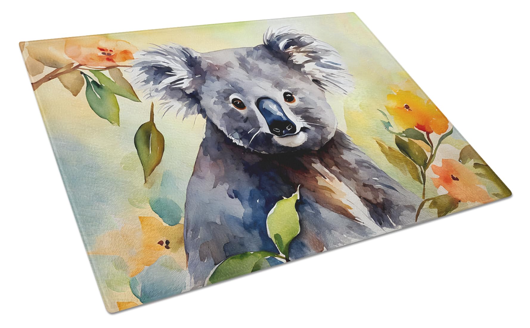 Carolines Treasures DAC2937LCB Koala Glass Cutting Board Large Decorative Tempered Glass Kitchen Cutting and Serving Board Large Size Chopping Board