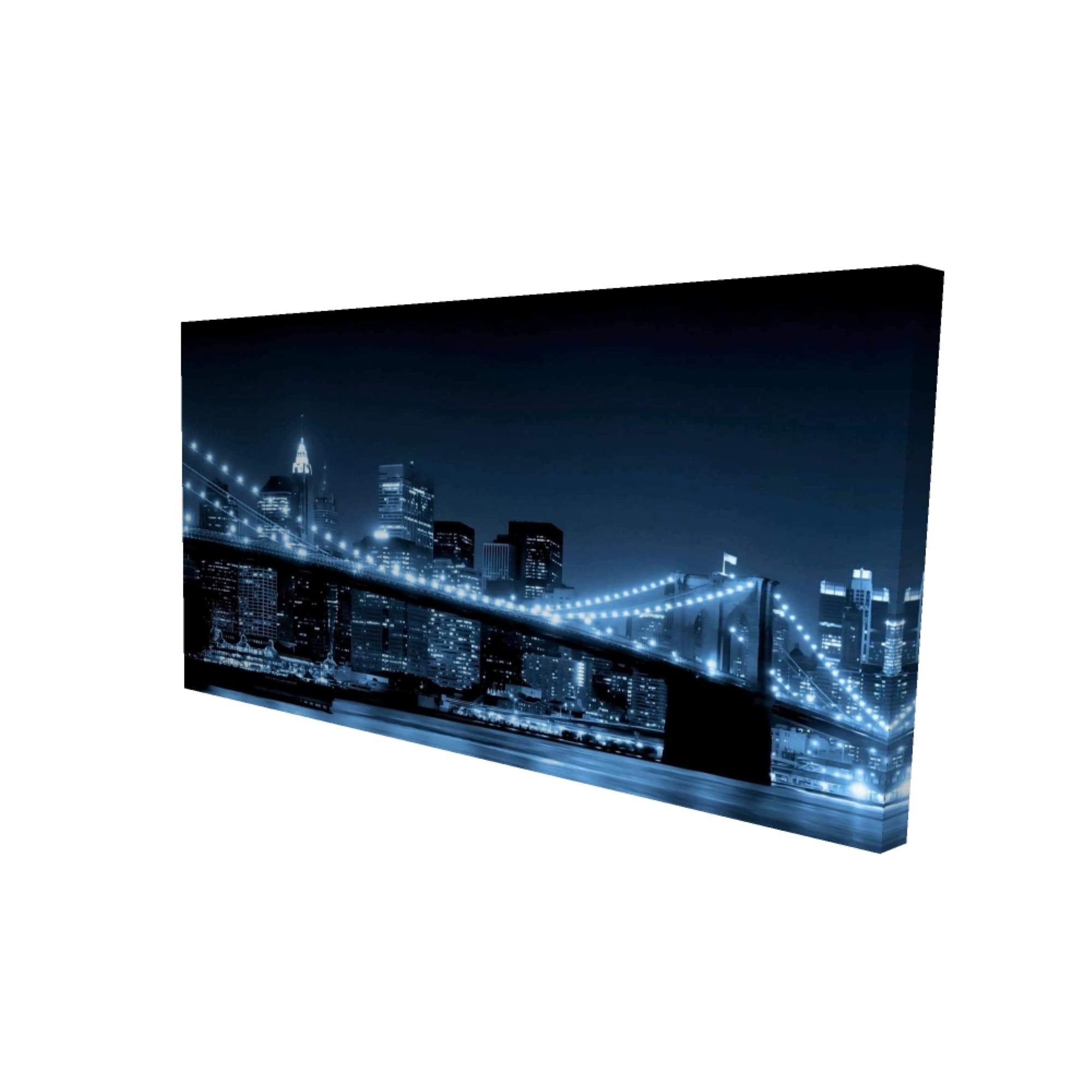 New York City Night View - Print on canvas by Begin Edition