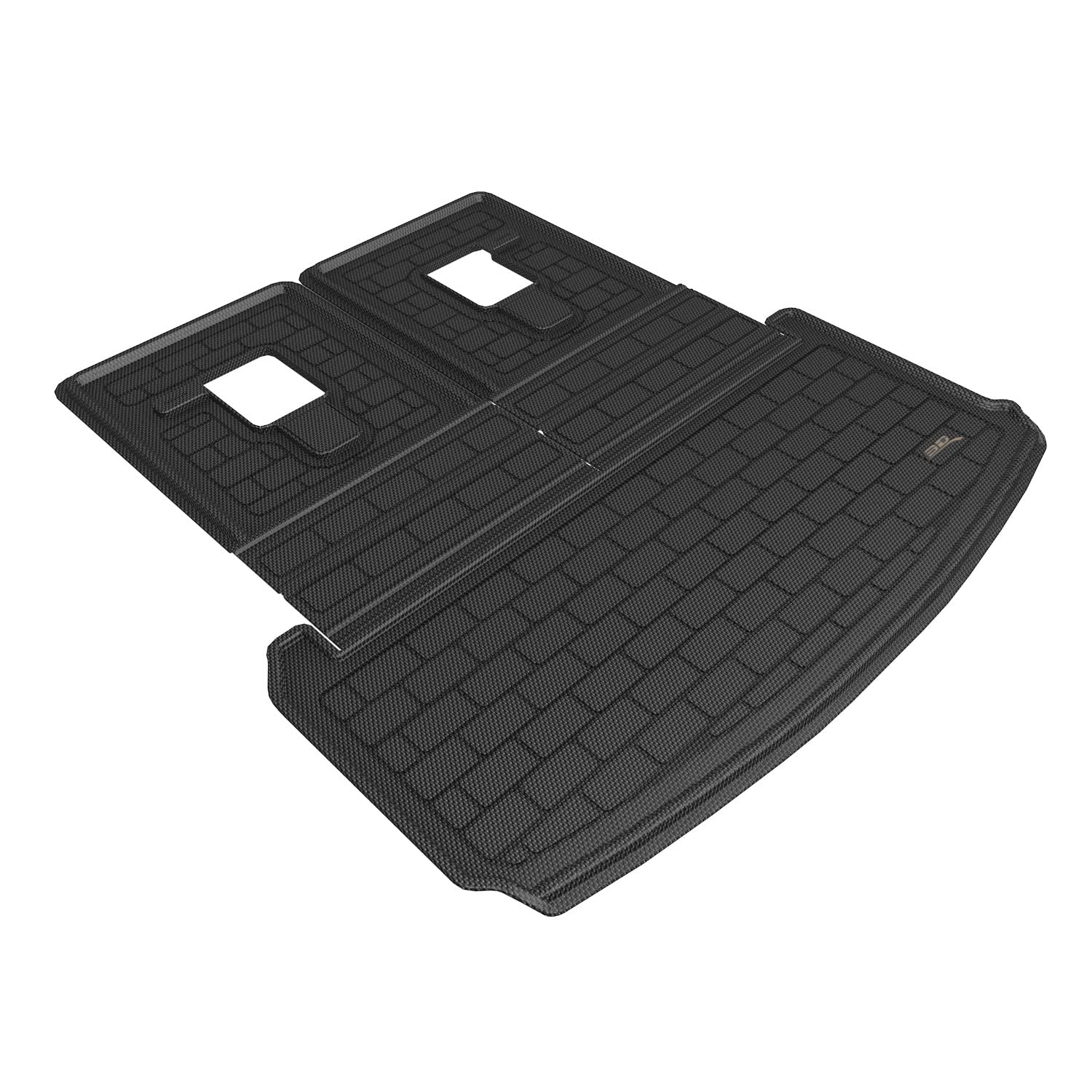 3D MAXpider Compatible with JEEP GRAND CHEROKEE L (WL) 6/7-SEAT 2022-2026 KAGU BLACK CARGO LINER AND SEATBACK PROTECTOR