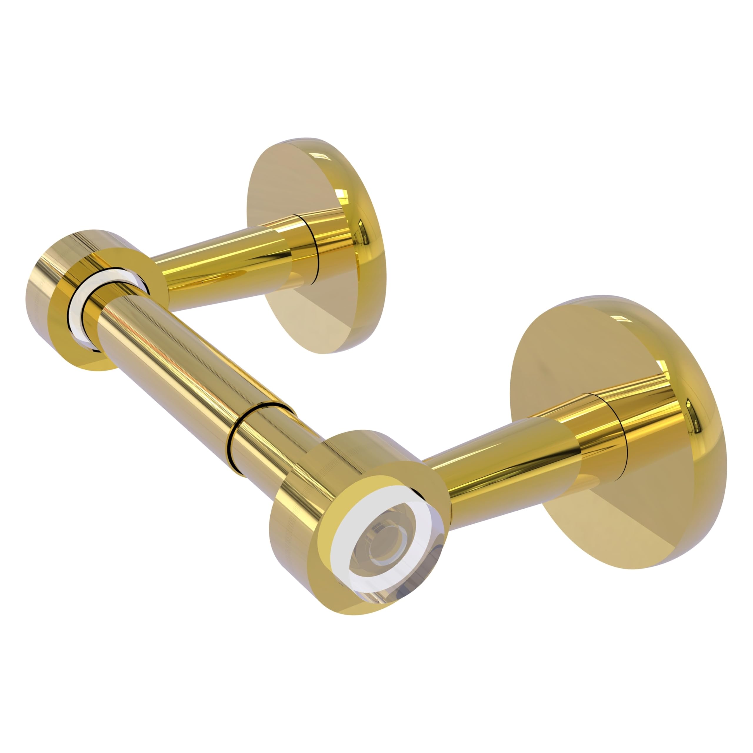 Clearview Collection Two Post Toilet Tissue Holder - Polished Brass