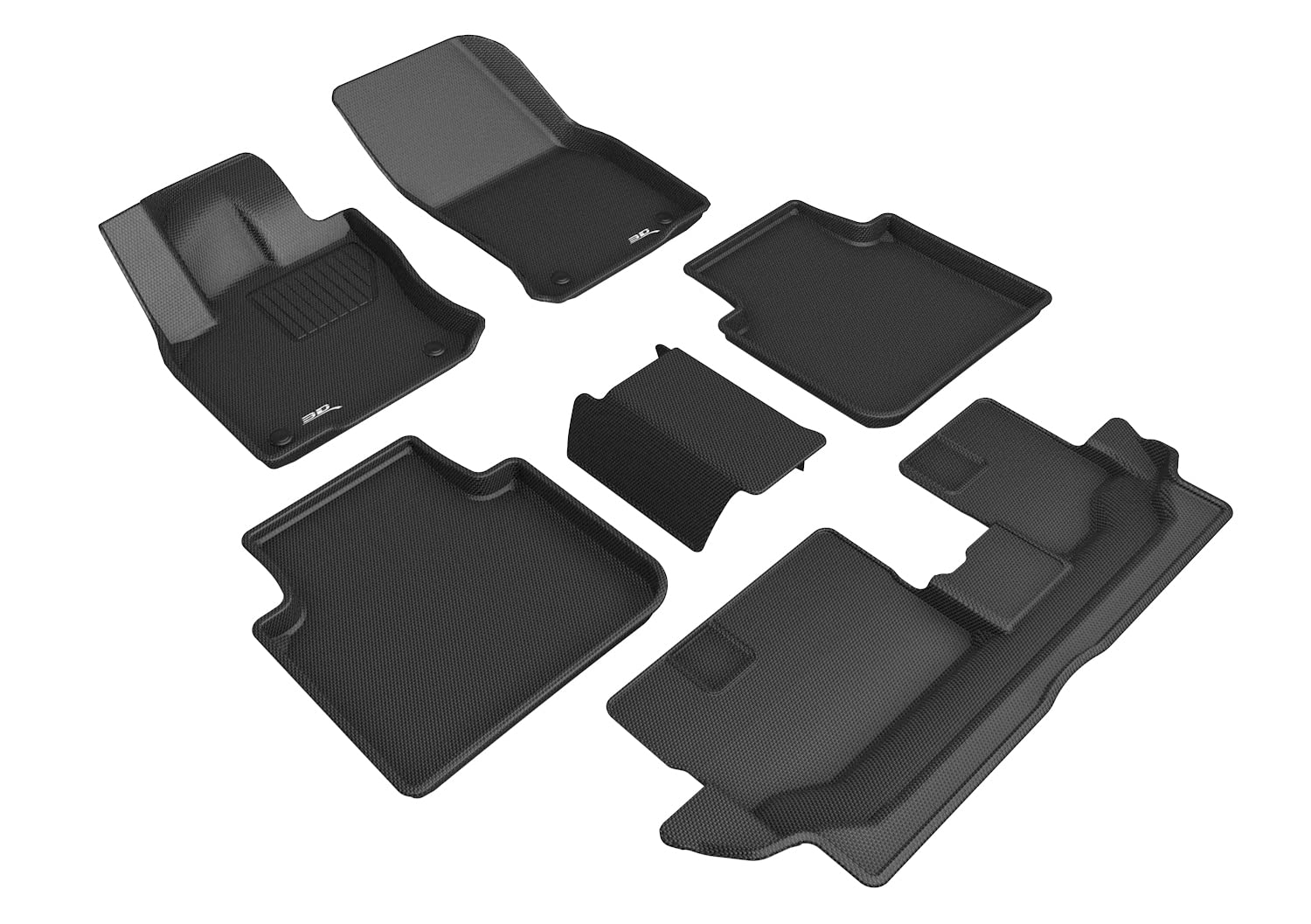 3D MAXpider VOLKSWAGEN TIGUAN 7-SEATS 2018-2022 KAGU BLACK R1 R2 R3