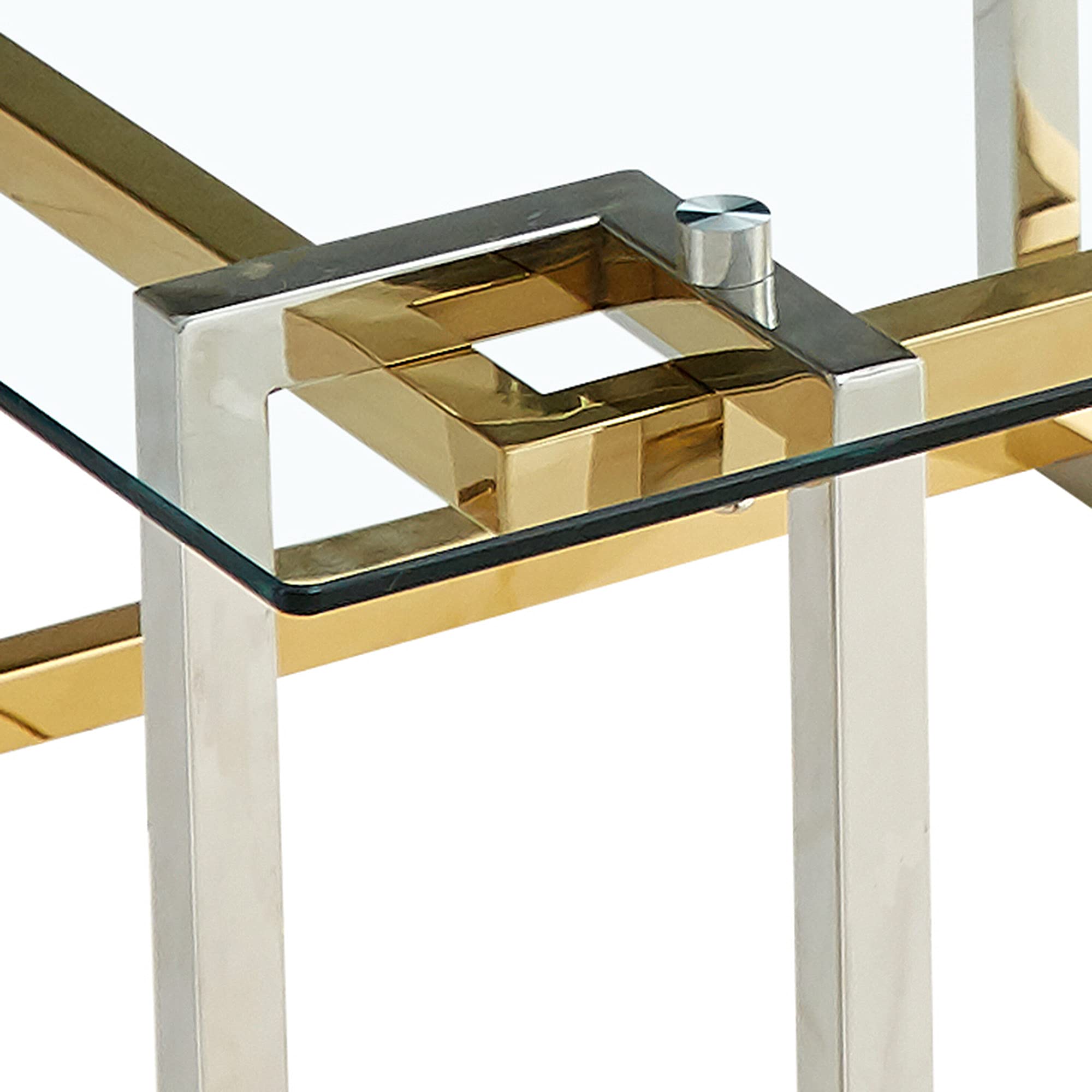 FLORINA-ACCENT TABLE-SILVER/GOLD
