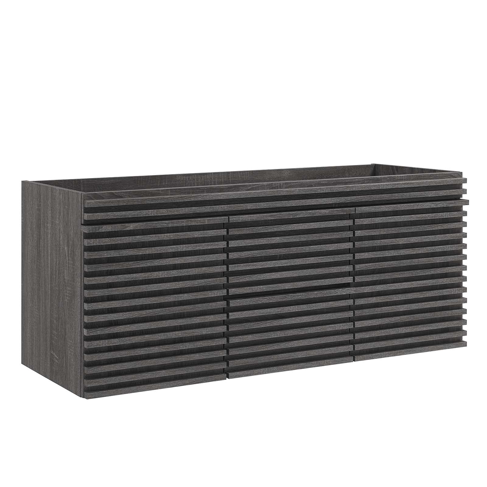 Modway Render 48 Double Sink Compatible (Not Included) Bathroom Vanity Cabinet In Charcoal