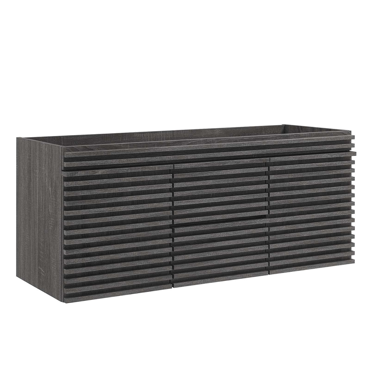 Modway Render 48 Double Sink Compatible (Not Included) Bathroom Vanity Cabinet In Charcoal