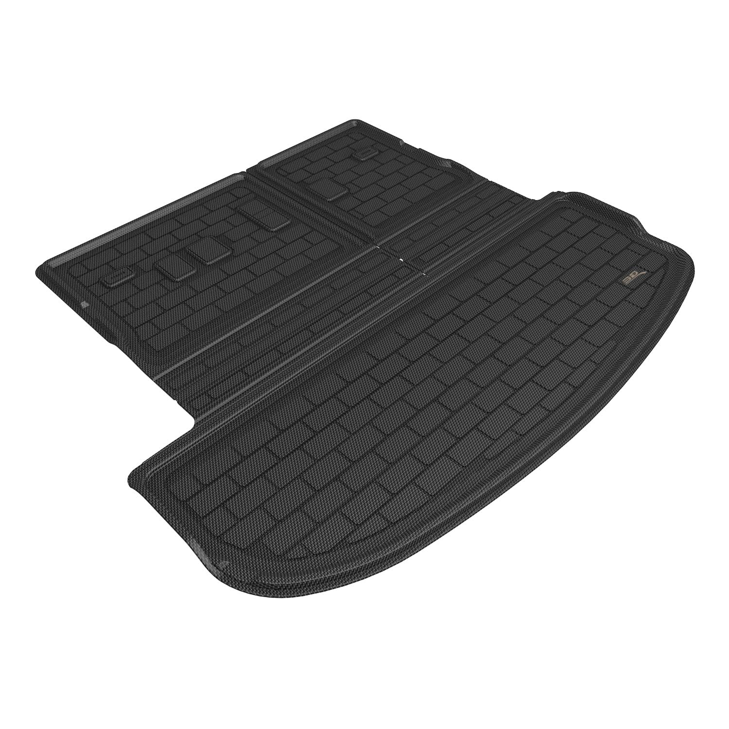3D MAXpider Compatible with KIA TELLURIDE 2020-2025 KAGU BLACK CARGO LINER WITH SEATBACK PROTECTOR