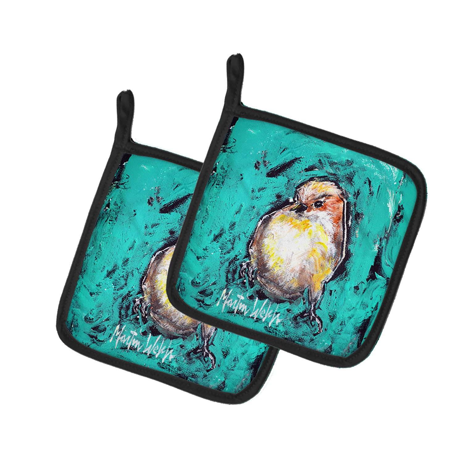 EeewH Bird Pair of Pot Holders