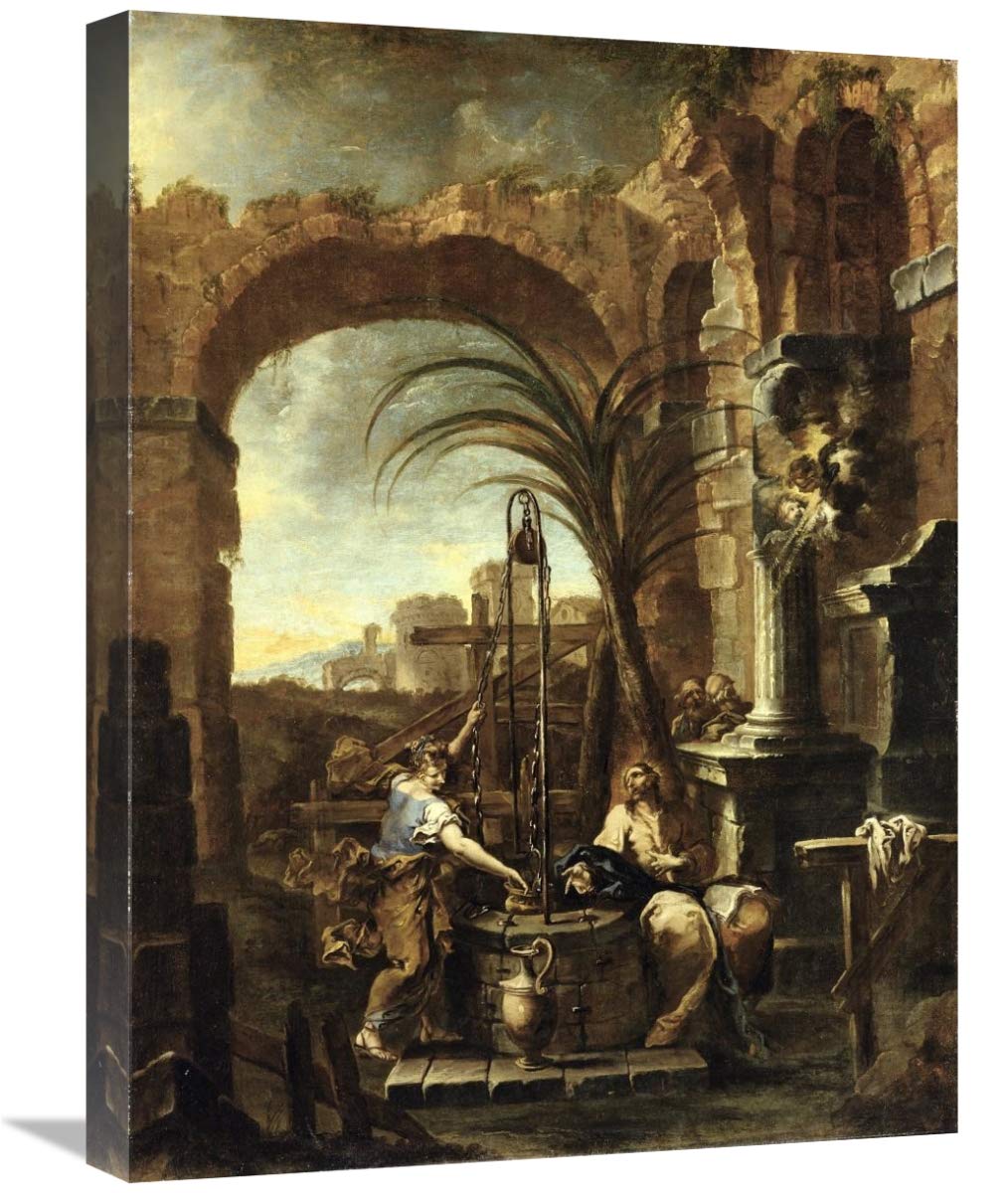 Christ and the Samaritan Woman-Canvas Art-18x24”