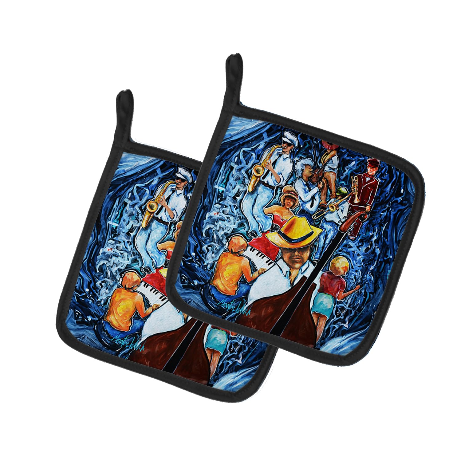 Kinda Jazzy Pair of Pot Holders