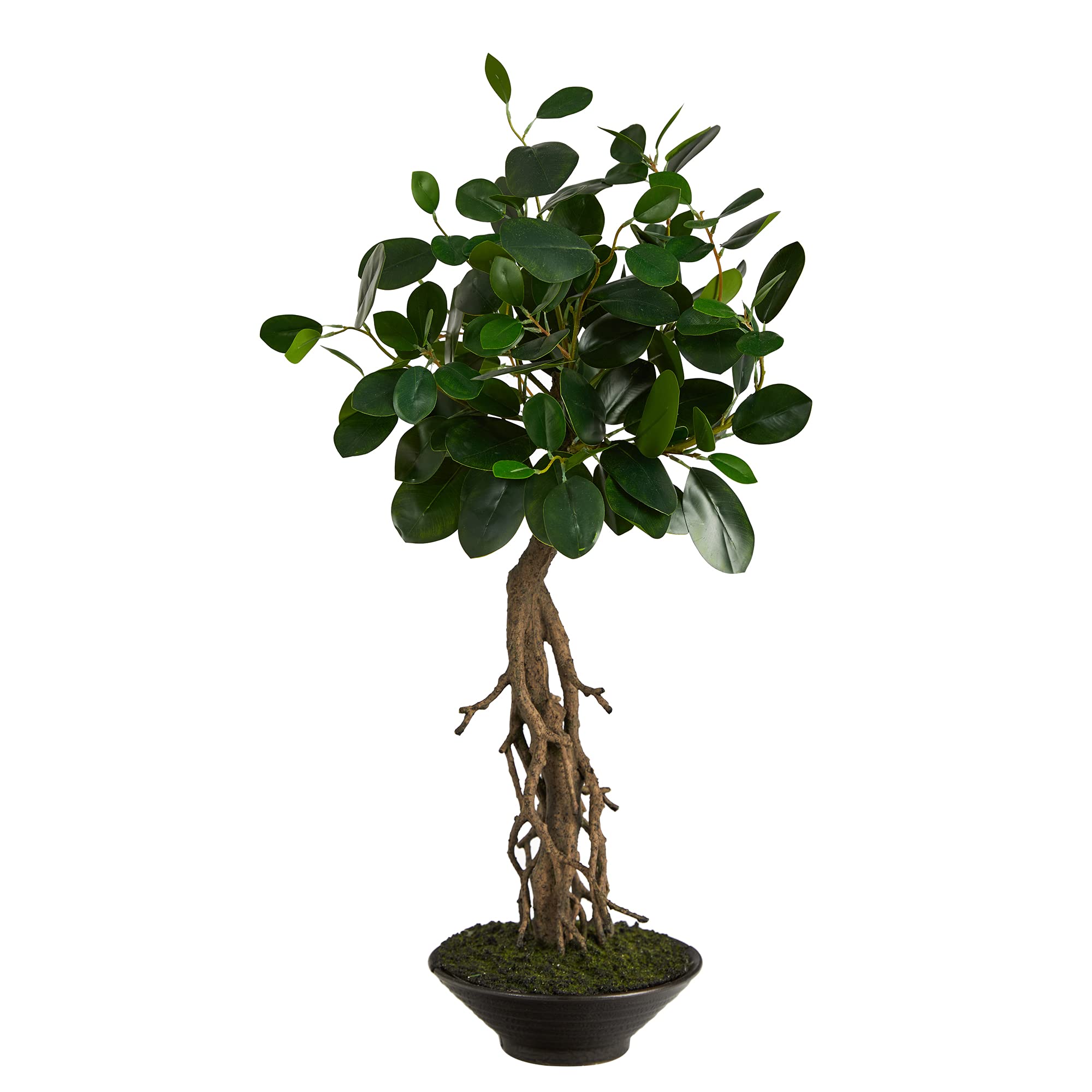 2 Ficus Bonsai Artificial Tree in Decorative Planter