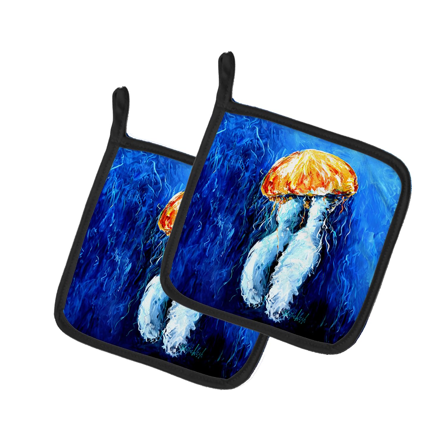 Fanta Sea Jellyfish Pair of Pot Holders