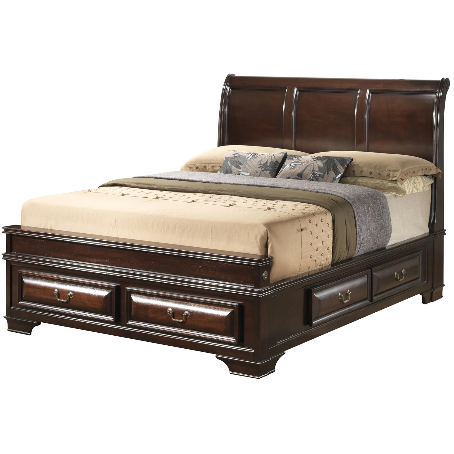 LaVita Cappuccino Full Panel Beds