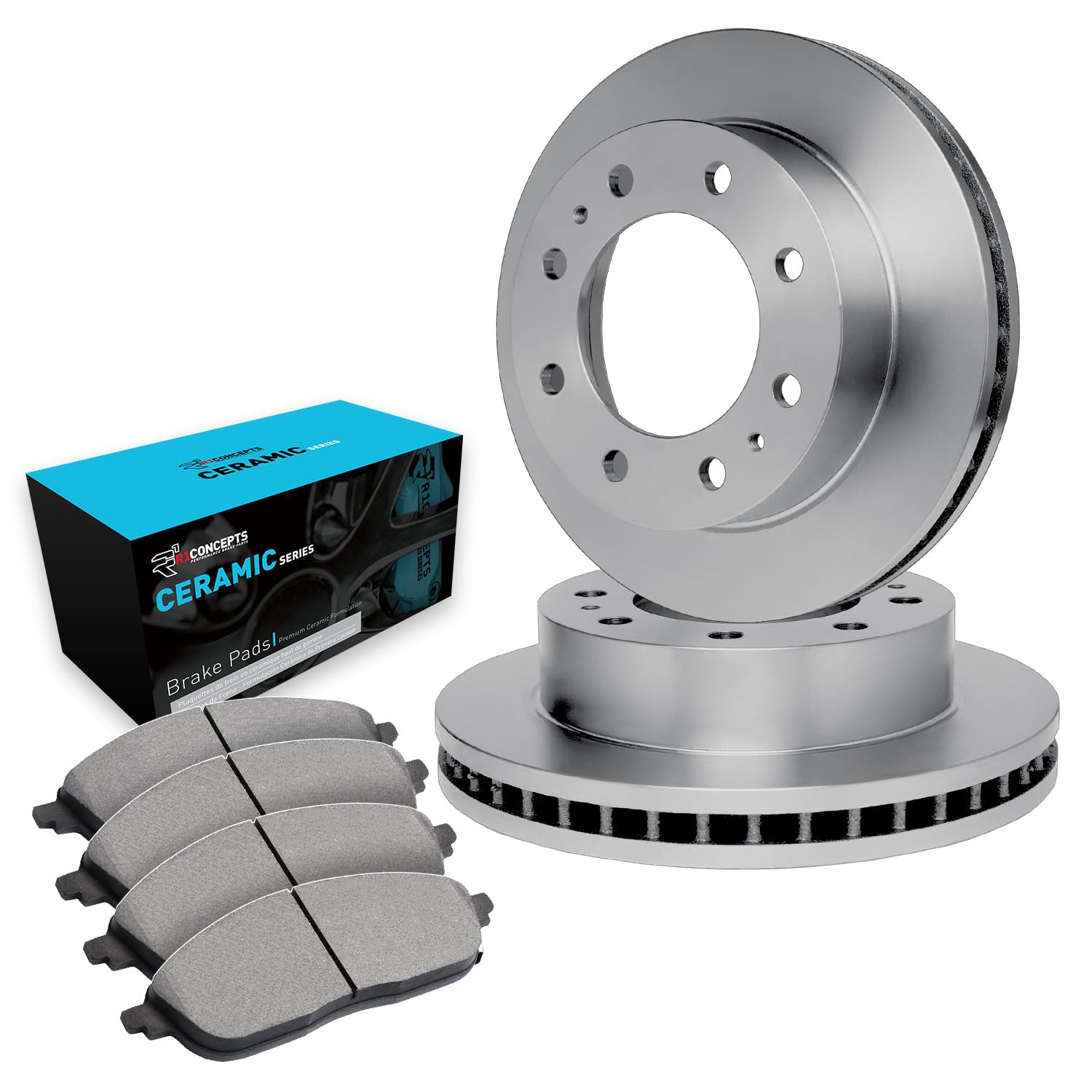 R1 Concepts Disc Brake Rotor Set with Ceramic Pads WFWN1-48050