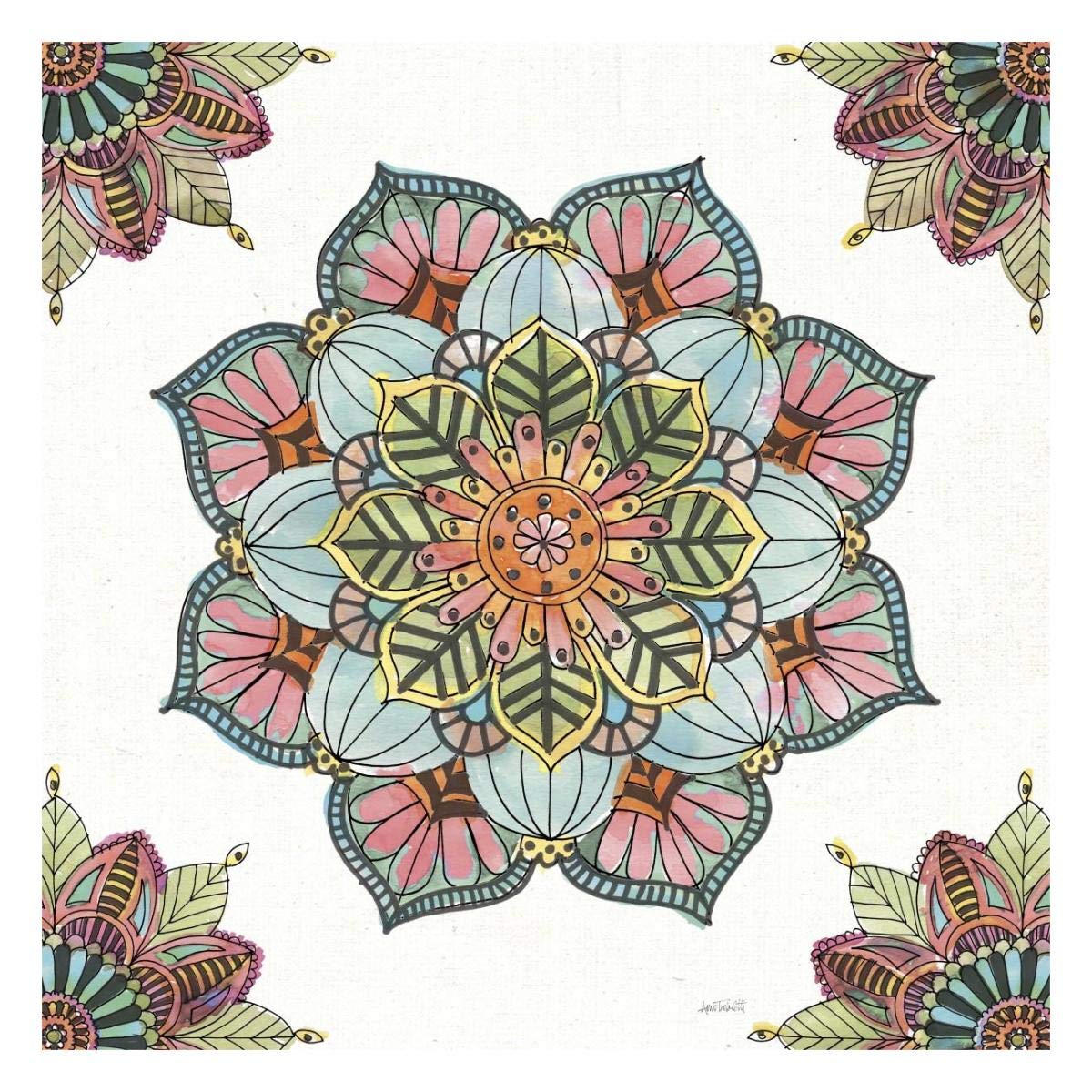 Mandala Morning V -Paper Art-26x26”